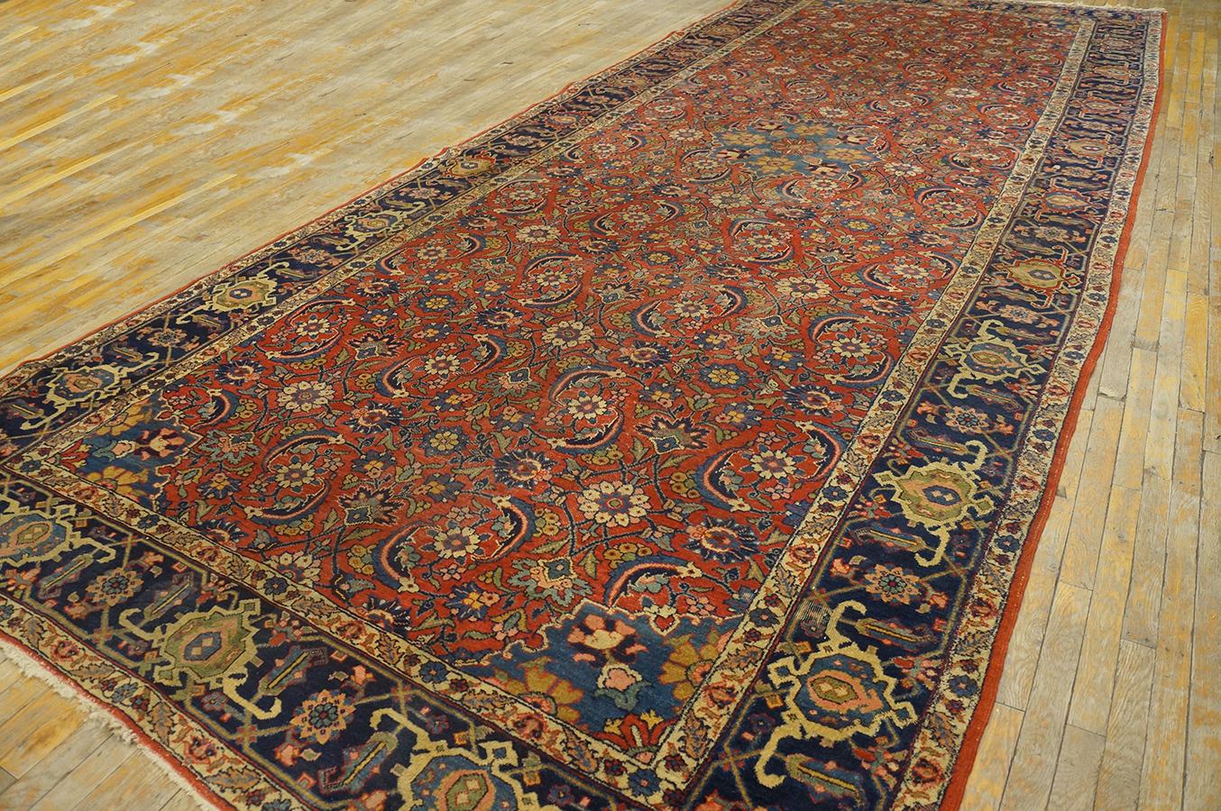 Hand-Knotted 1920s Persian Tabriz Carpet ( 7'4