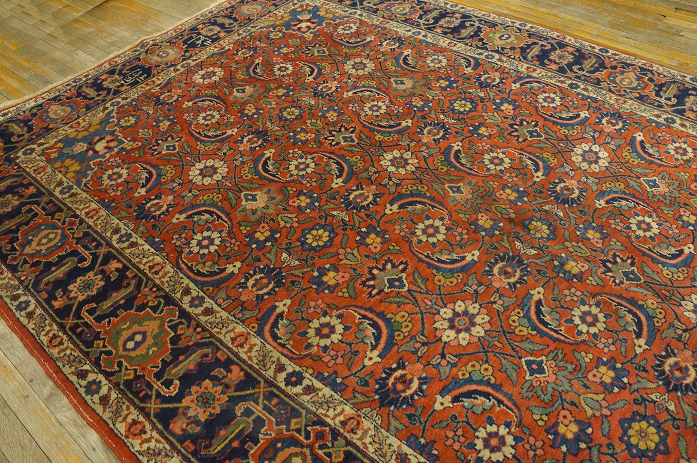 1920s Persian Tabriz Carpet ( 7'4