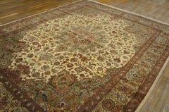 Antique Persian Tabriz Rug 7' 5" x 10' 5"
