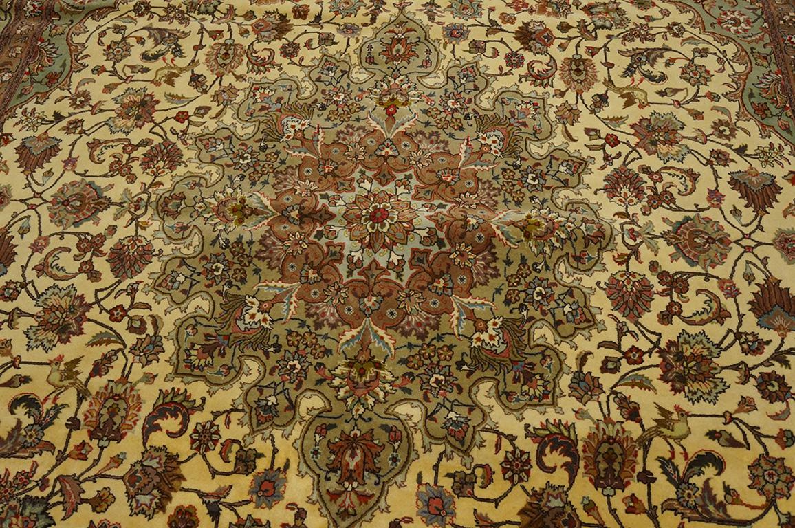 Mid-20th Century Antique Persian Tabriz Rug 7' 5