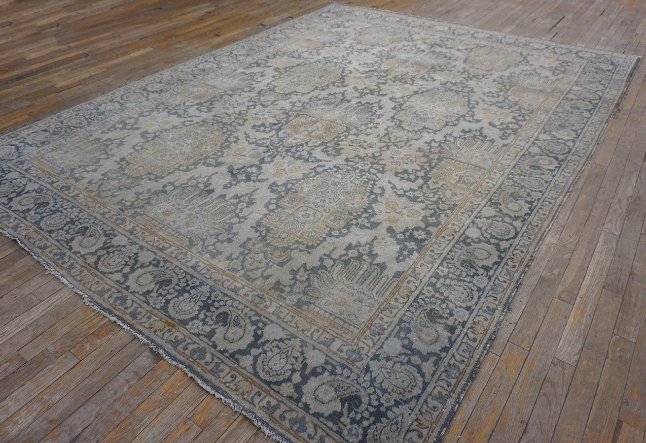 Wool 1930s Persian Tabriz Carpet (  7'7