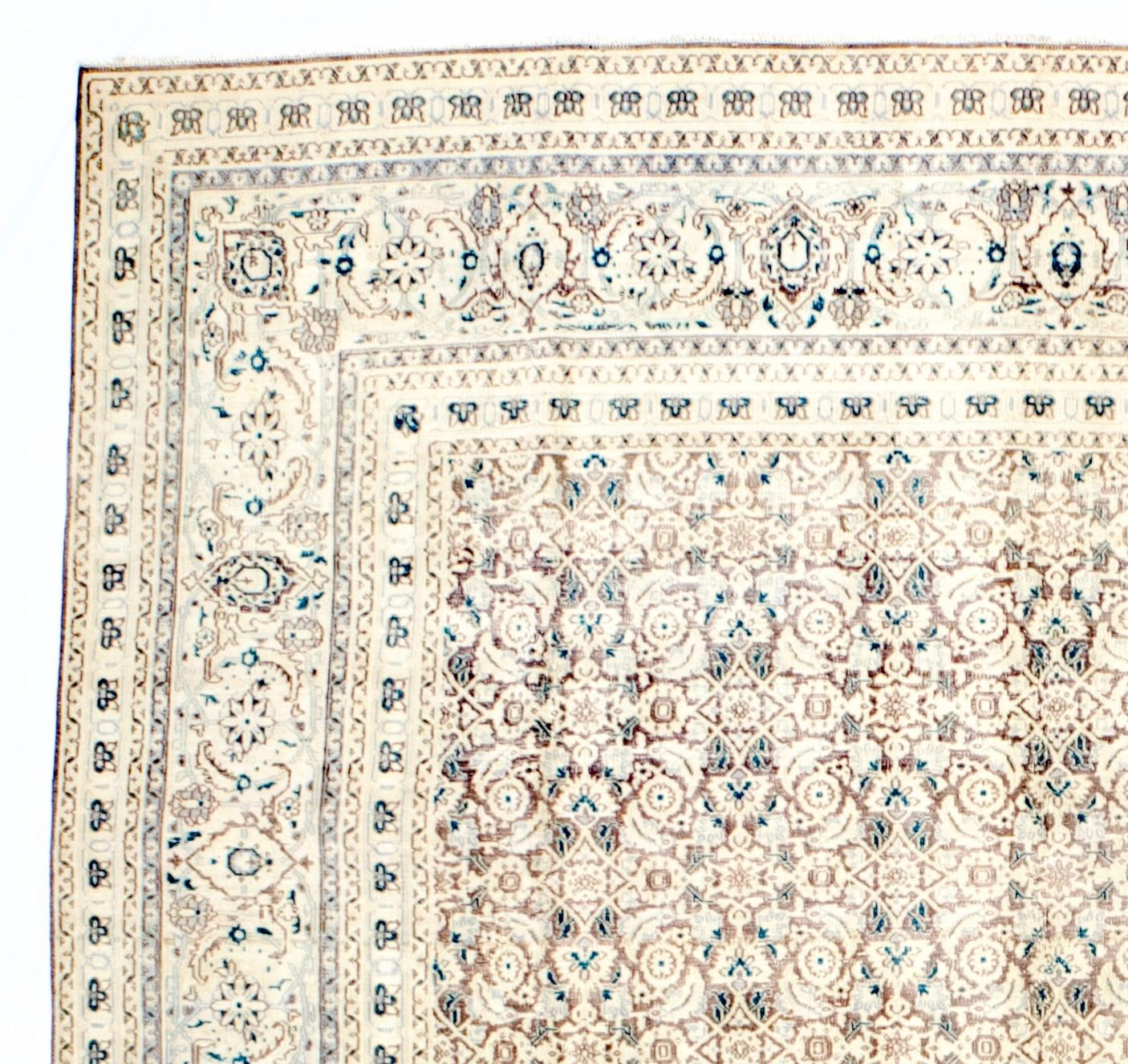 Perse Tapis persan antique Tabriz 7'9