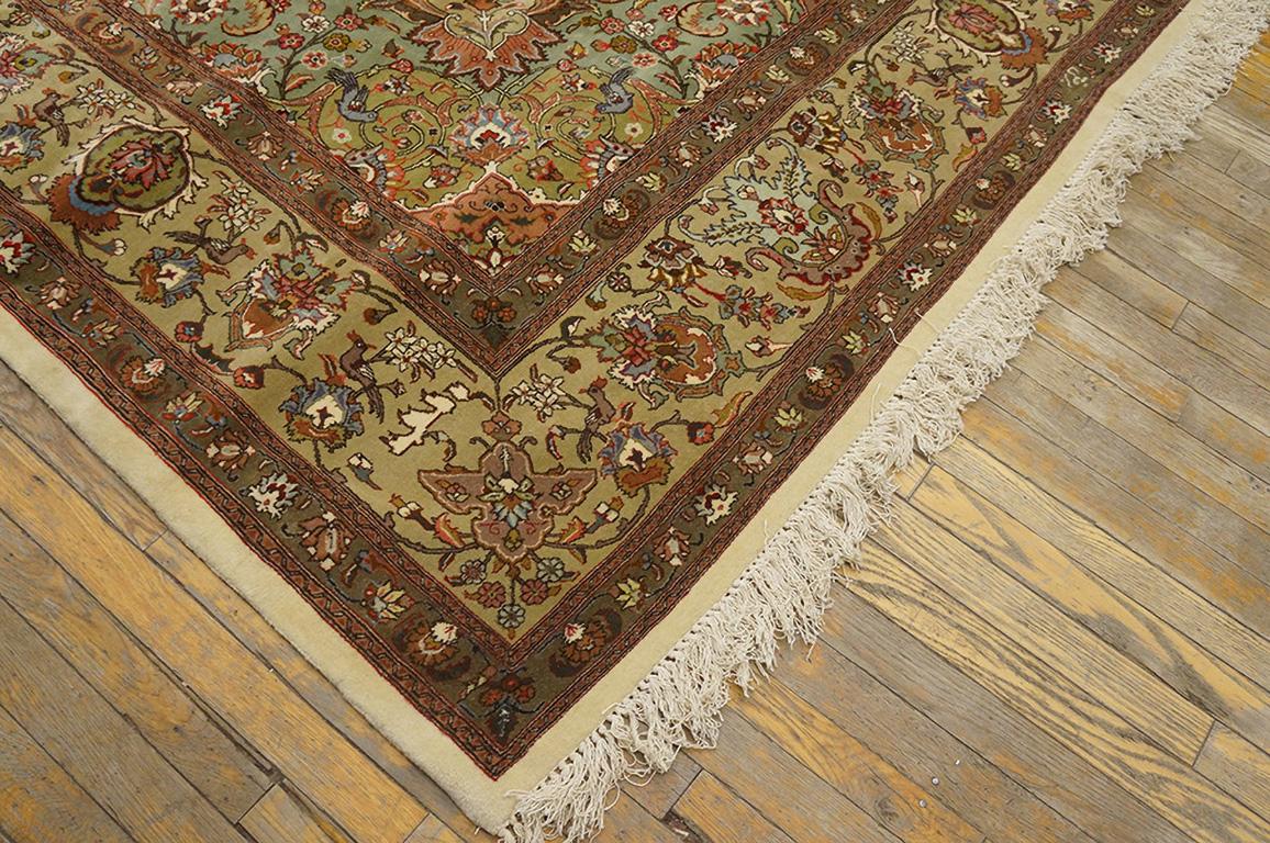 Hand-Knotted Antique Persian Tabriz Rug 8' 0