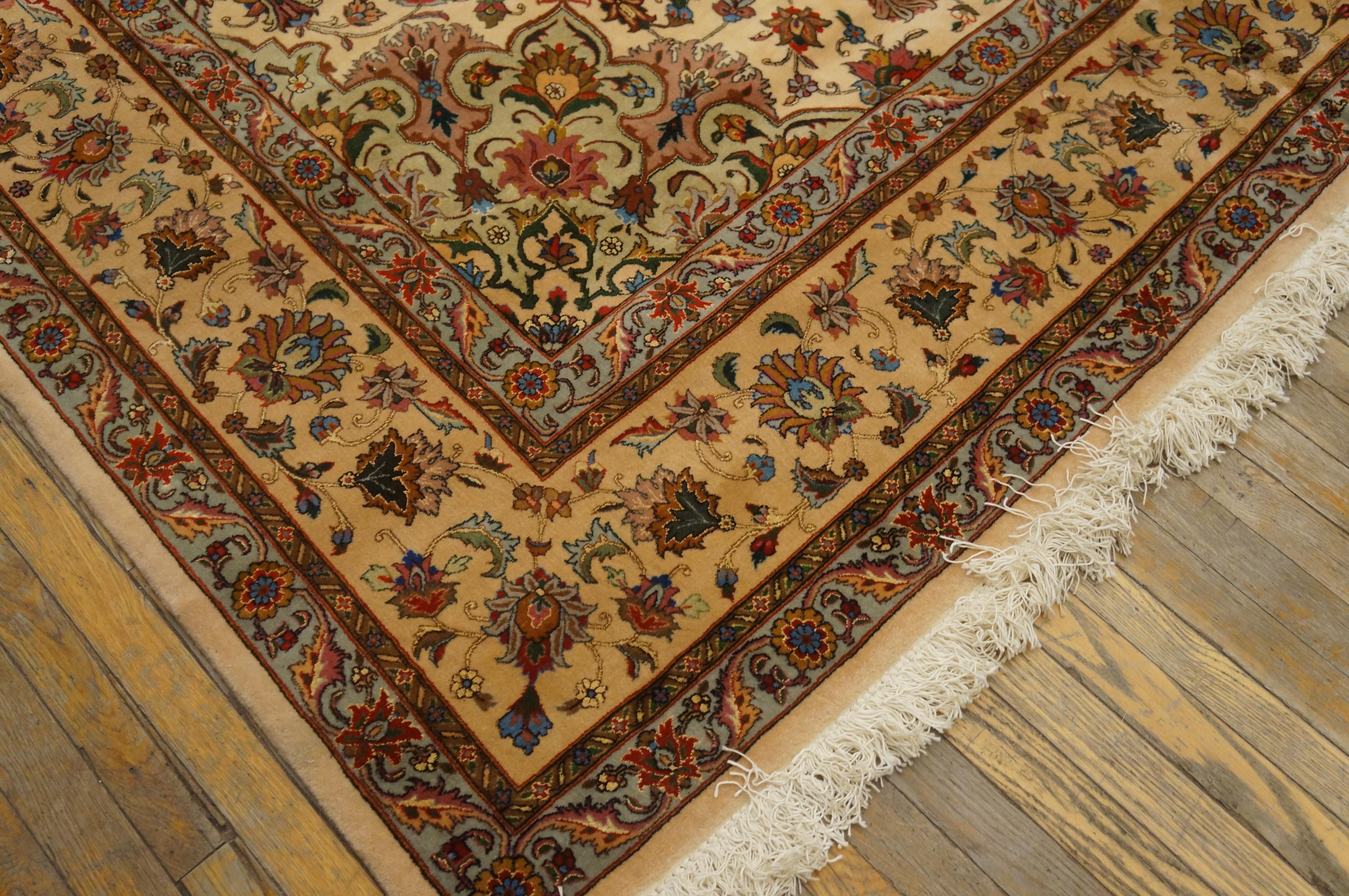 Antique Persian Tabriz rug, measures: 8'0