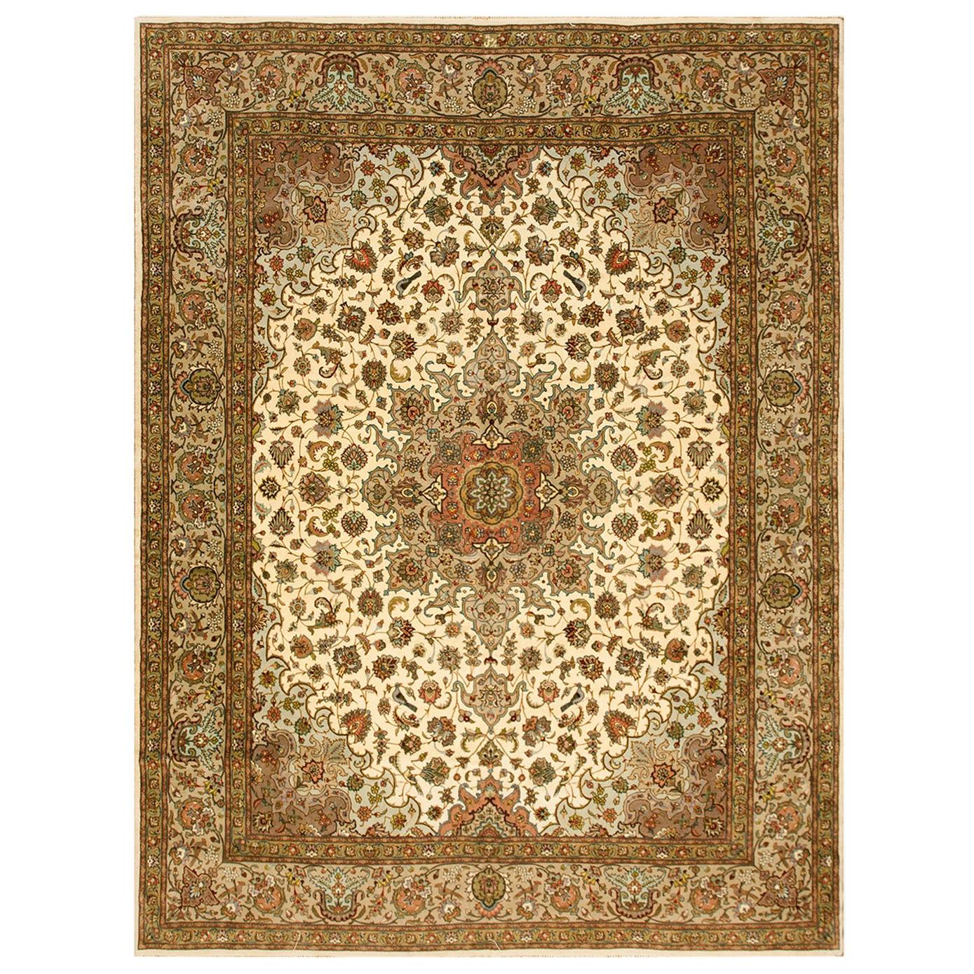 Antique Persian Tabriz Rug For Sale