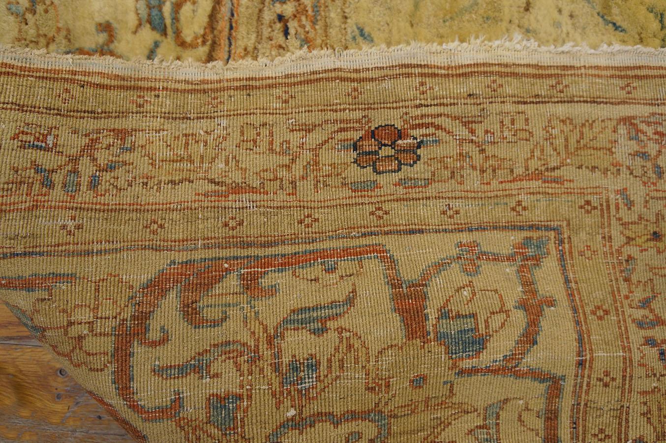 19th Century Persian Haji Jalili Tabriz Carpet ( 9'4'' x 12' - 285 x 366 )  For Sale 7