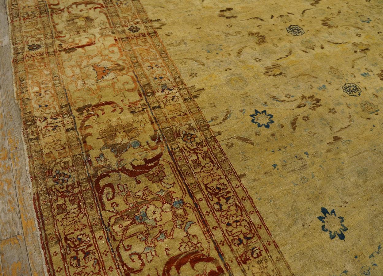 Wool 19th Century Persian Haji Jalili Tabriz Carpet ( 9'4'' x 12' - 285 x 366 )  For Sale