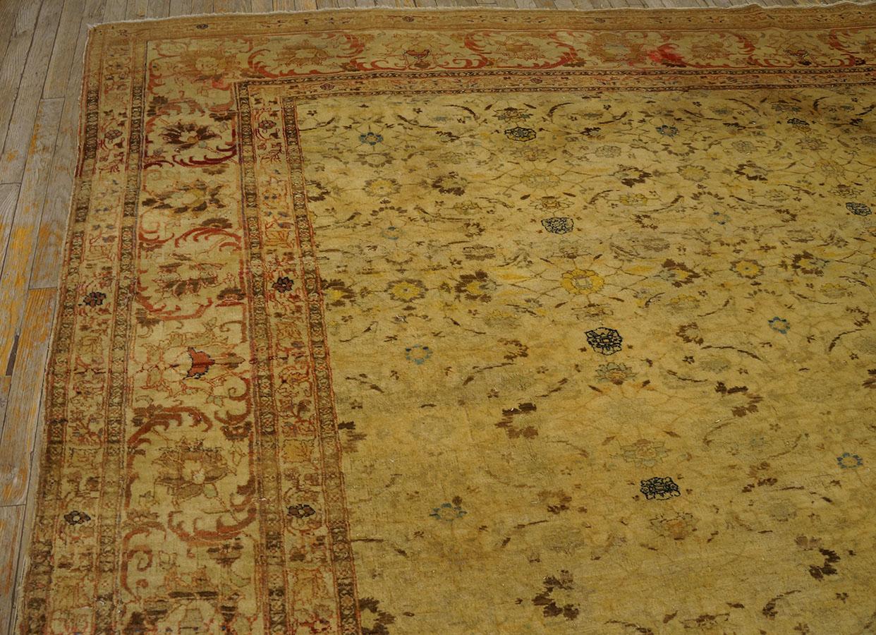 19th Century Persian Haji Jalili Tabriz Carpet ( 9'4'' x 12' - 285 x 366 )  For Sale 1