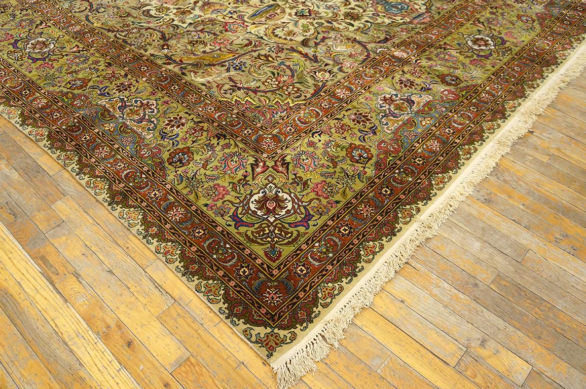 Antique Persian Tabriz Rug In Good Condition For Sale In New York, NY