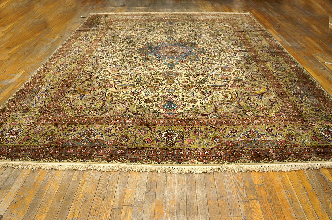 Mid-20th Century Antique Persian Tabriz Rug For Sale