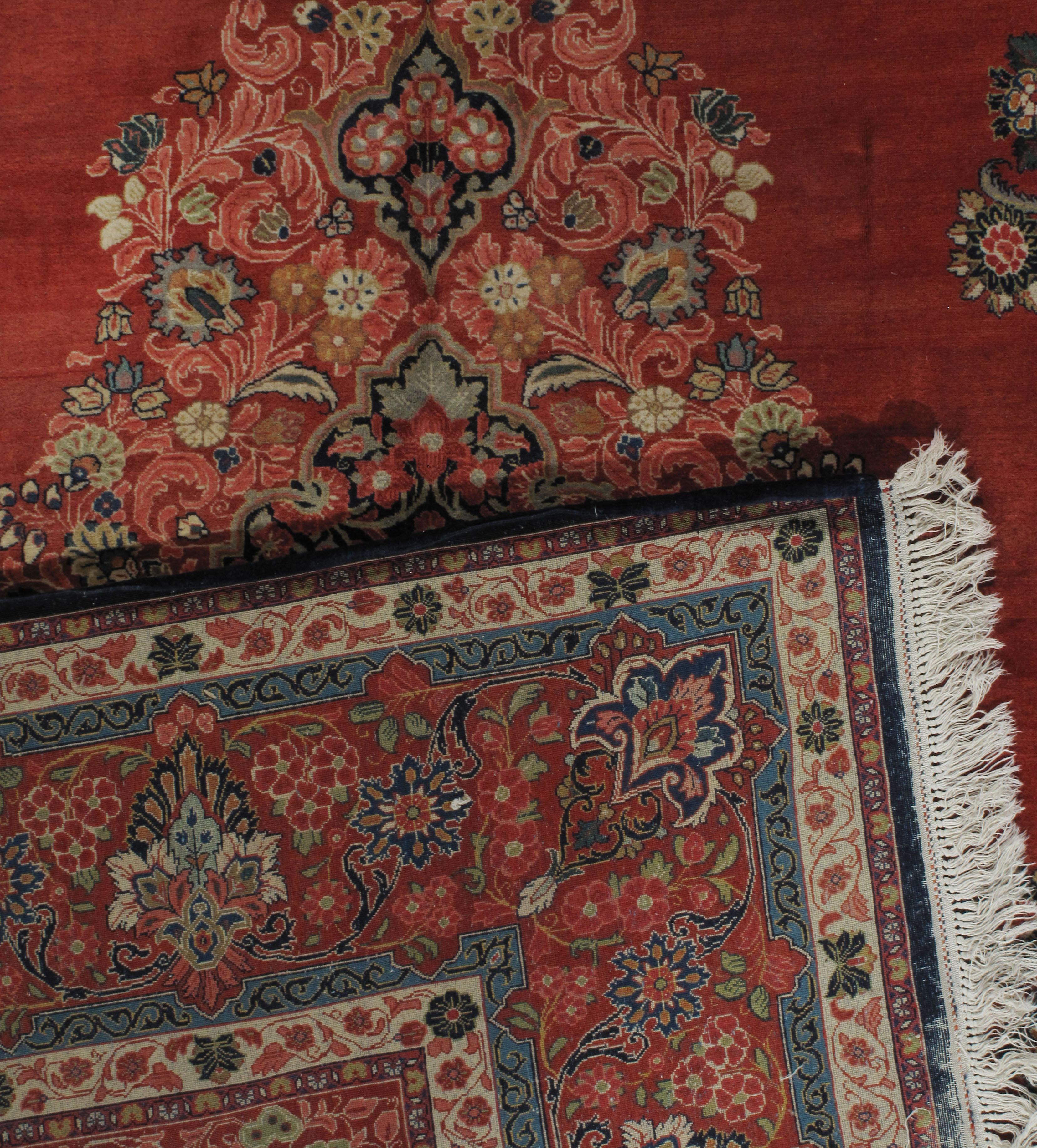 Antique Persian Tabriz Rug 9'10 x 13'9 2