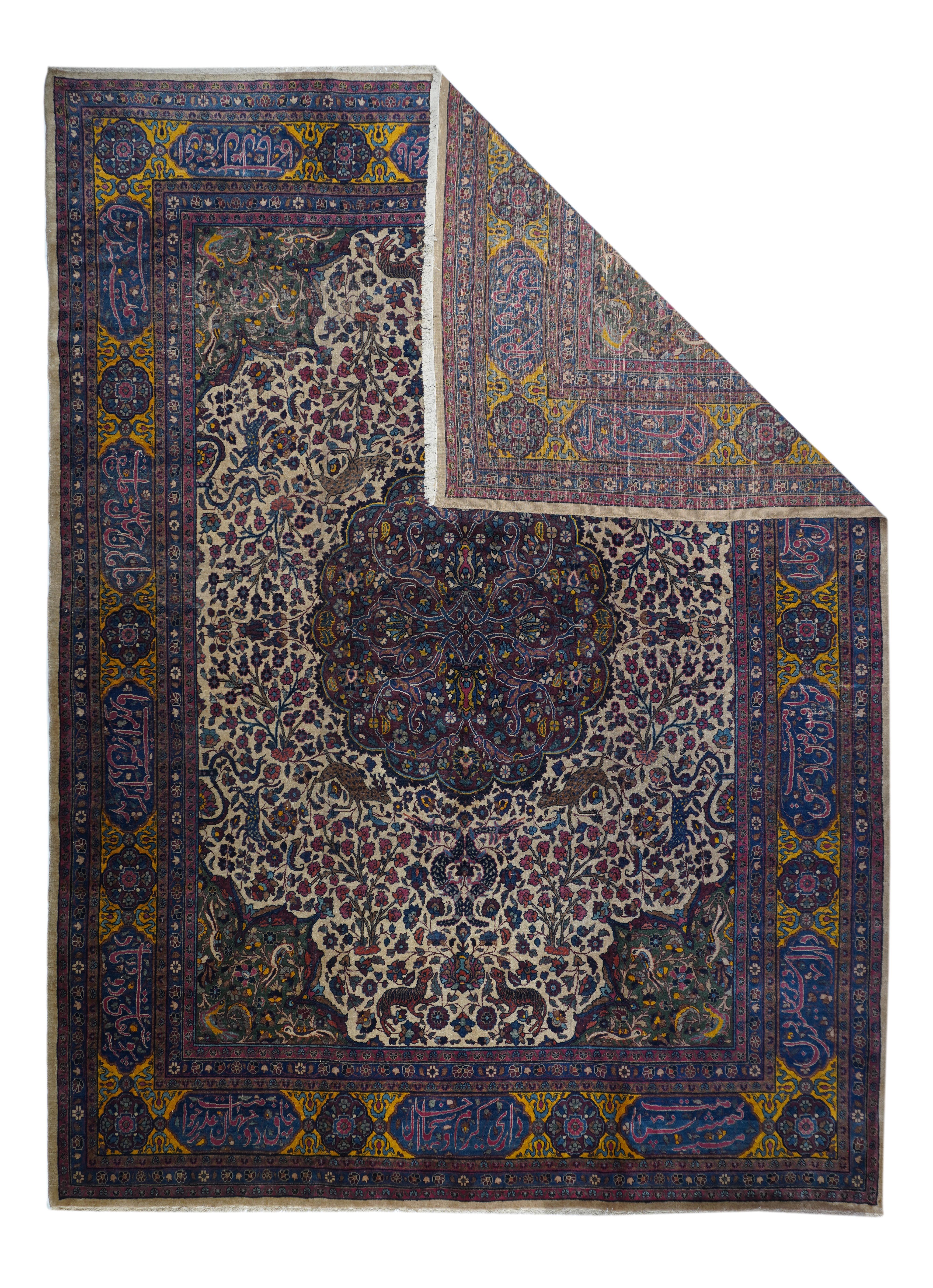 Tappeto antico persiano Tabriz 9'11