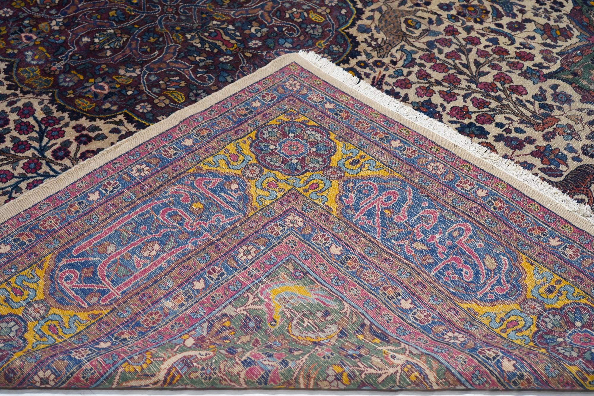 XX secolo Tappeto antico persiano Tabriz 9'11
