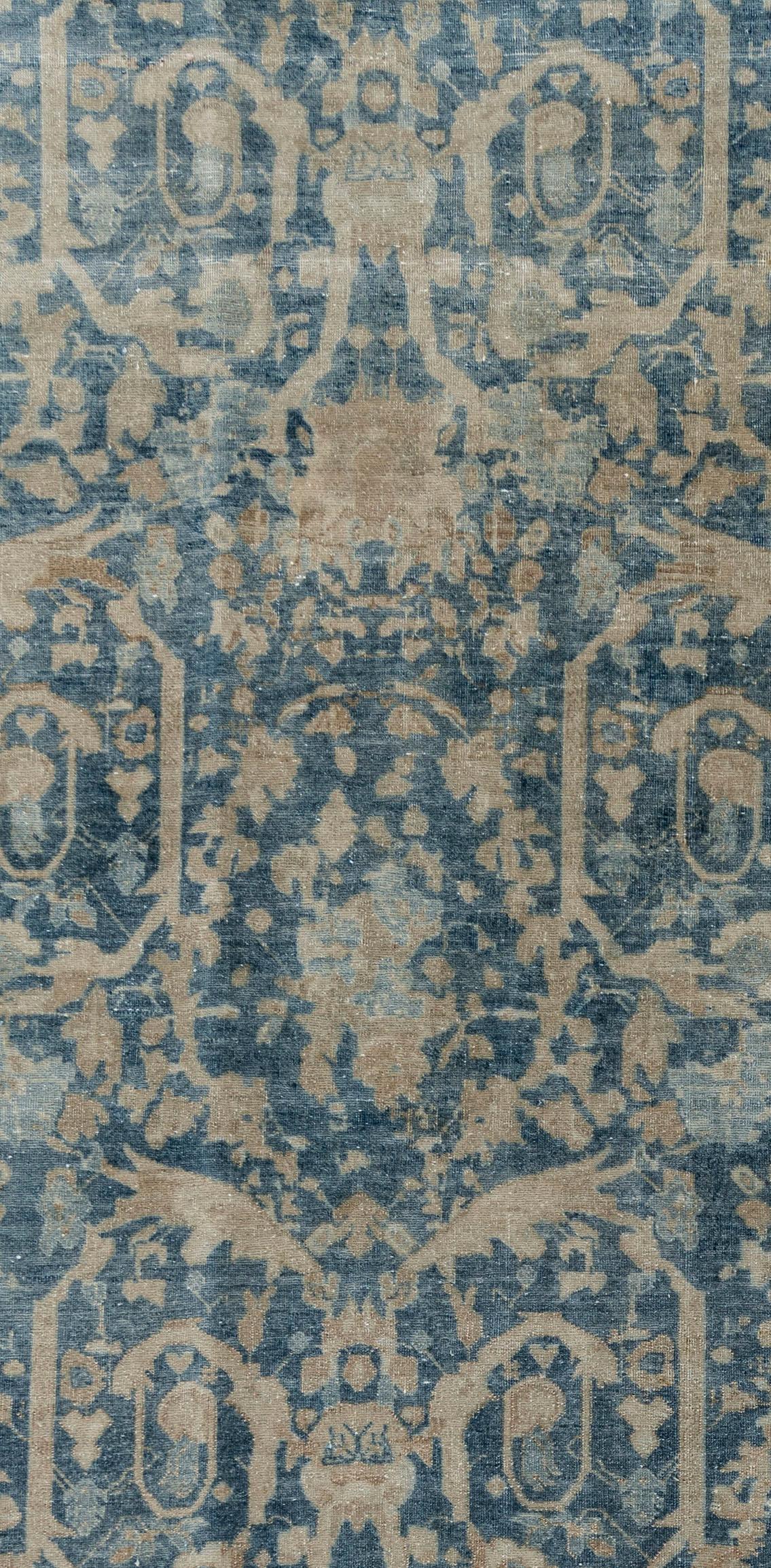 Antiker persischer Täbris-Teppich aus Wolle, handgeknüpft, um 1910  9'2 x 13'2 im Zustand „Gut“ im Angebot in New York, NY