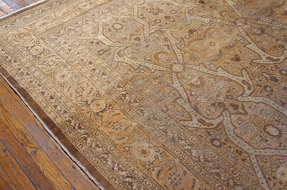 Wool Early 20th Century Persian Tabriz Carpet ( 9 3