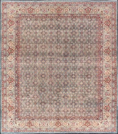 Antico tappeto persiano Tabriz con design floreale all-over 10
10 x 13
0