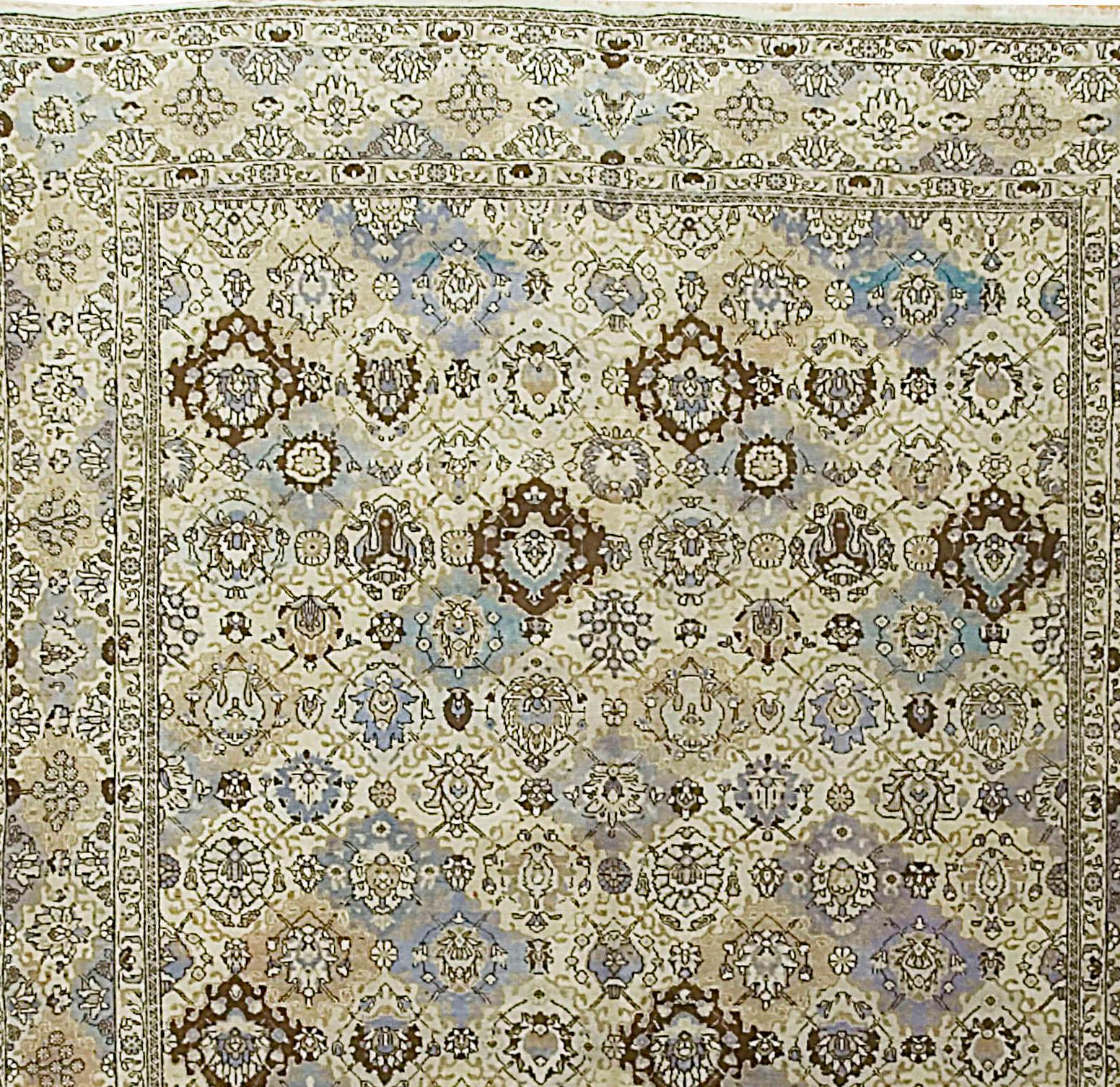20th Century Antique Persian Tabriz Rug, circa 1920 9'10 x 12'10 For Sale