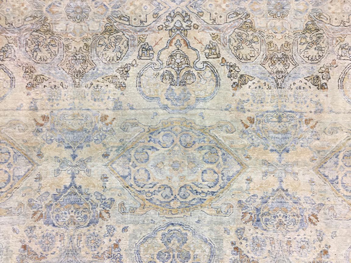 Lana Antico tappeto persiano Tabriz Circa 1920 in vendita