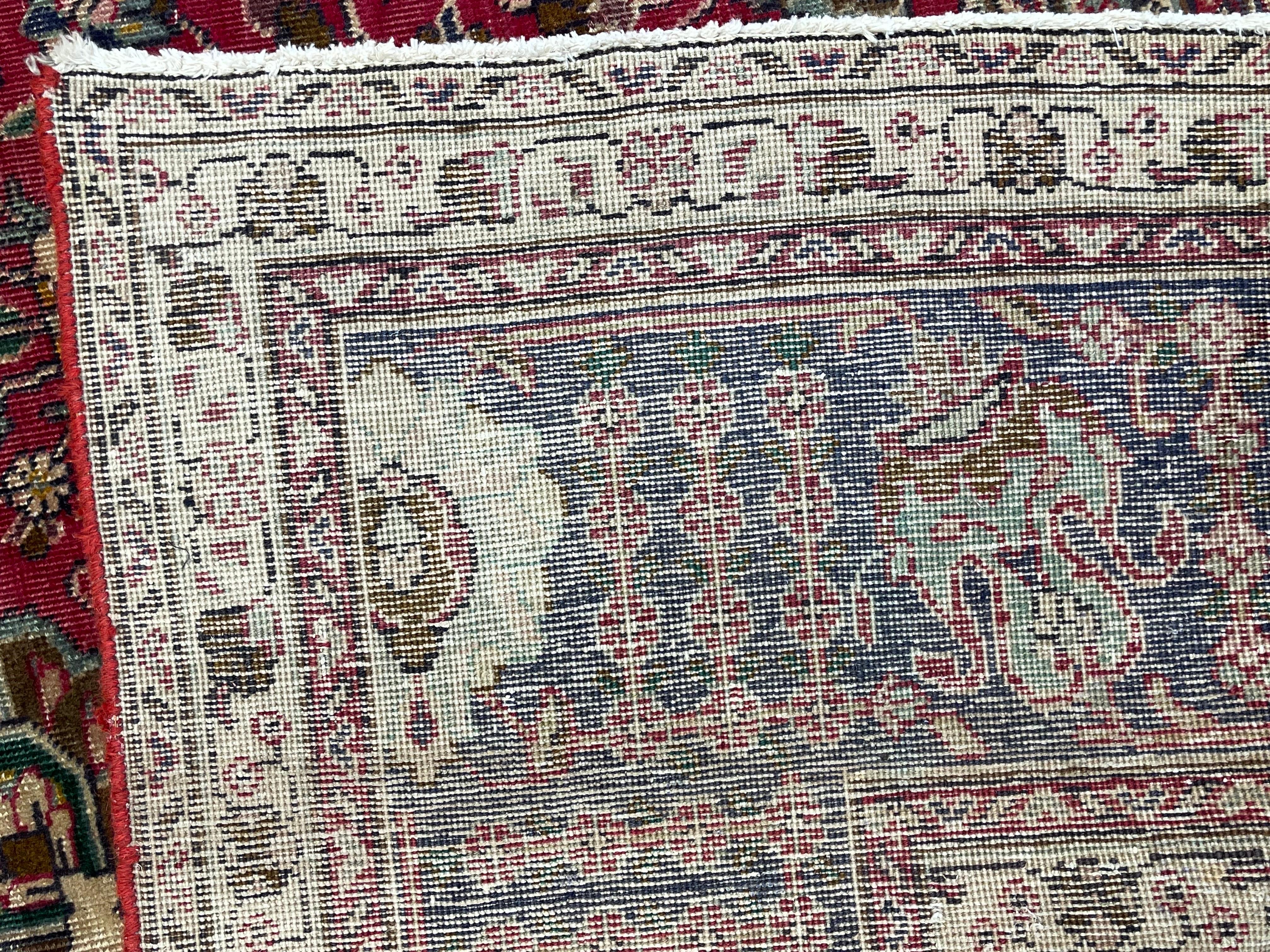 Antique Persian Tabriz Rug circa 1930 For Sale 5