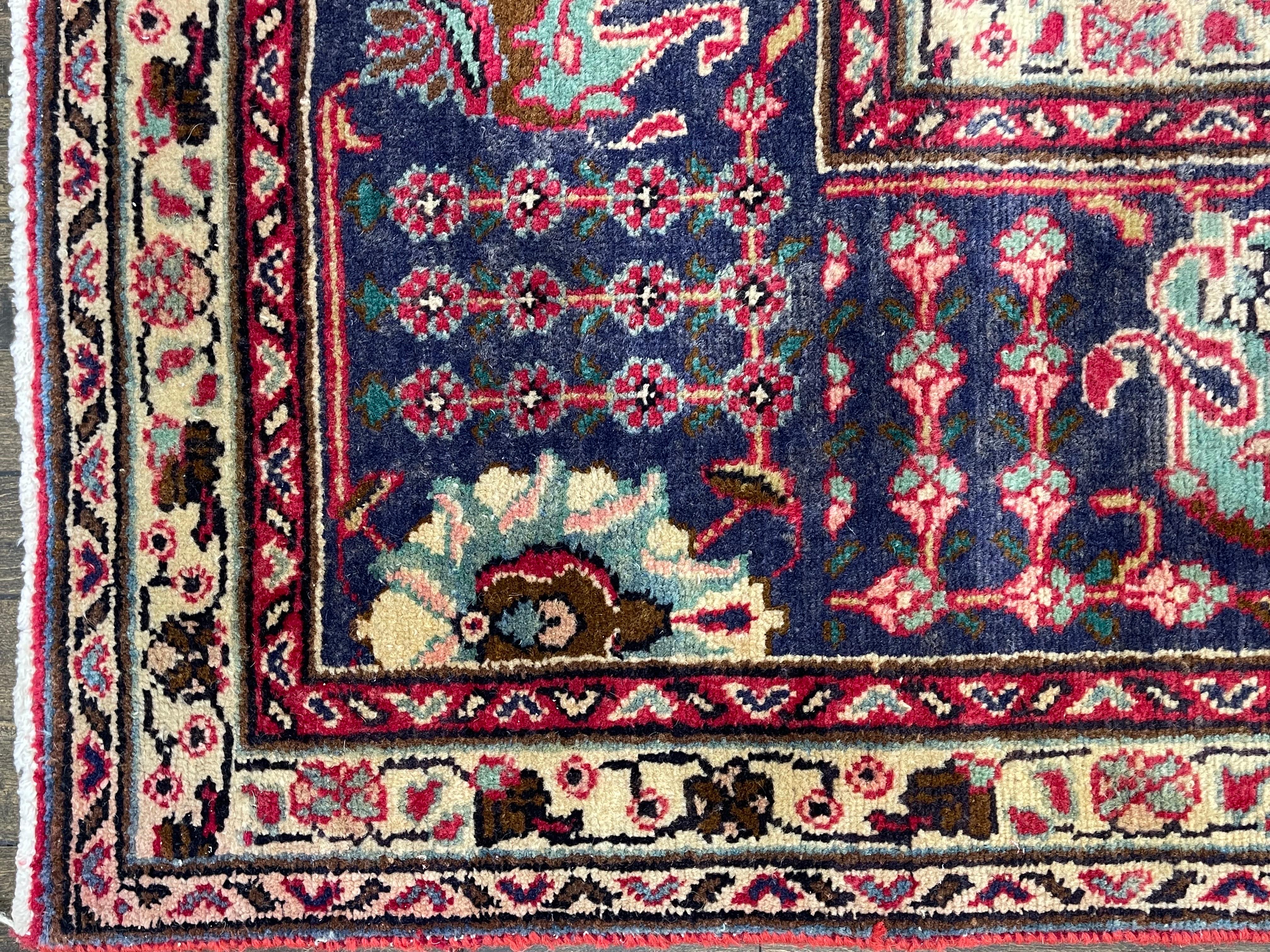 Antique Persian Tabriz Rug circa 1930 For Sale 2