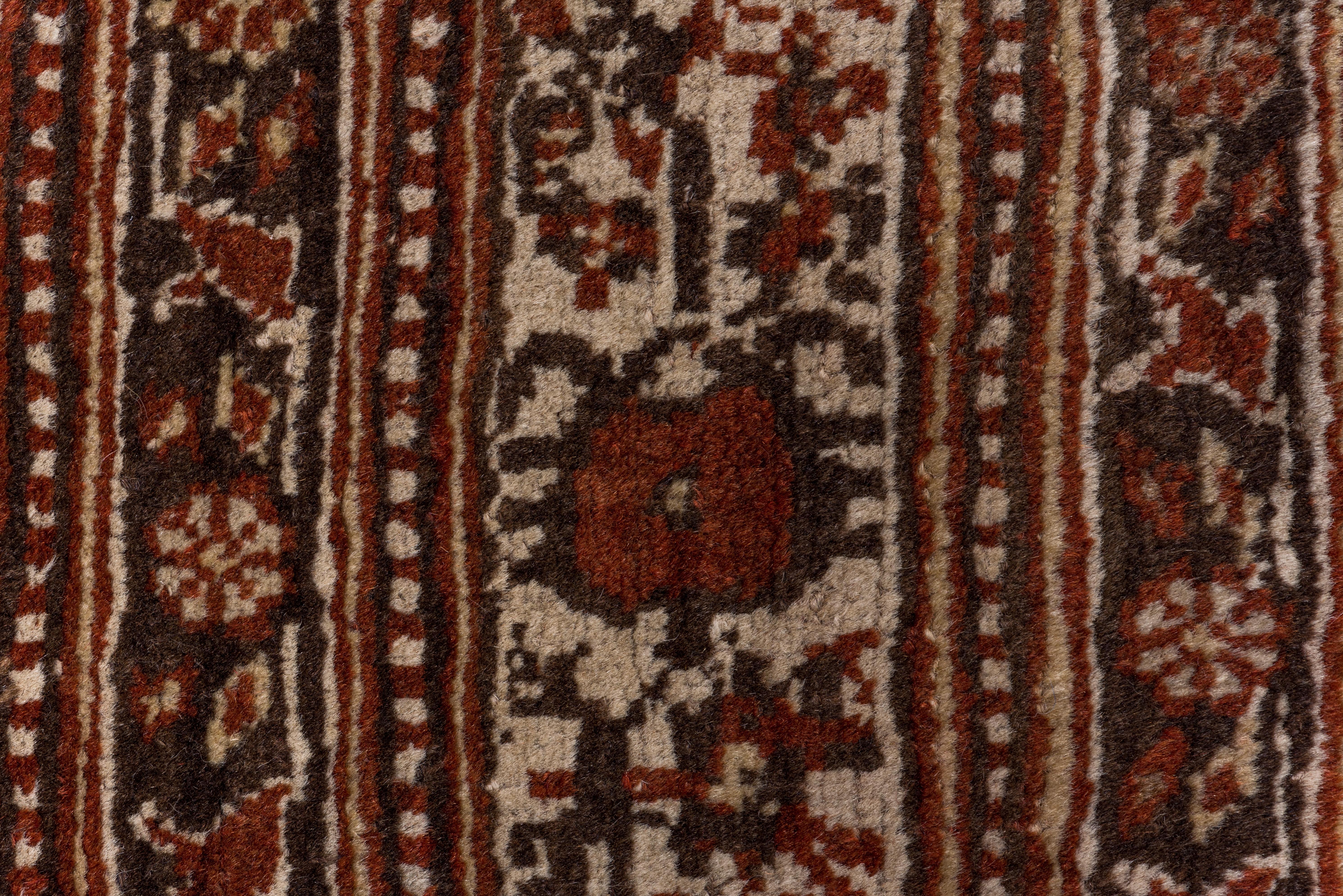 Antique Persian Tabriz Rug, Dark Colors, circa 1930s 4