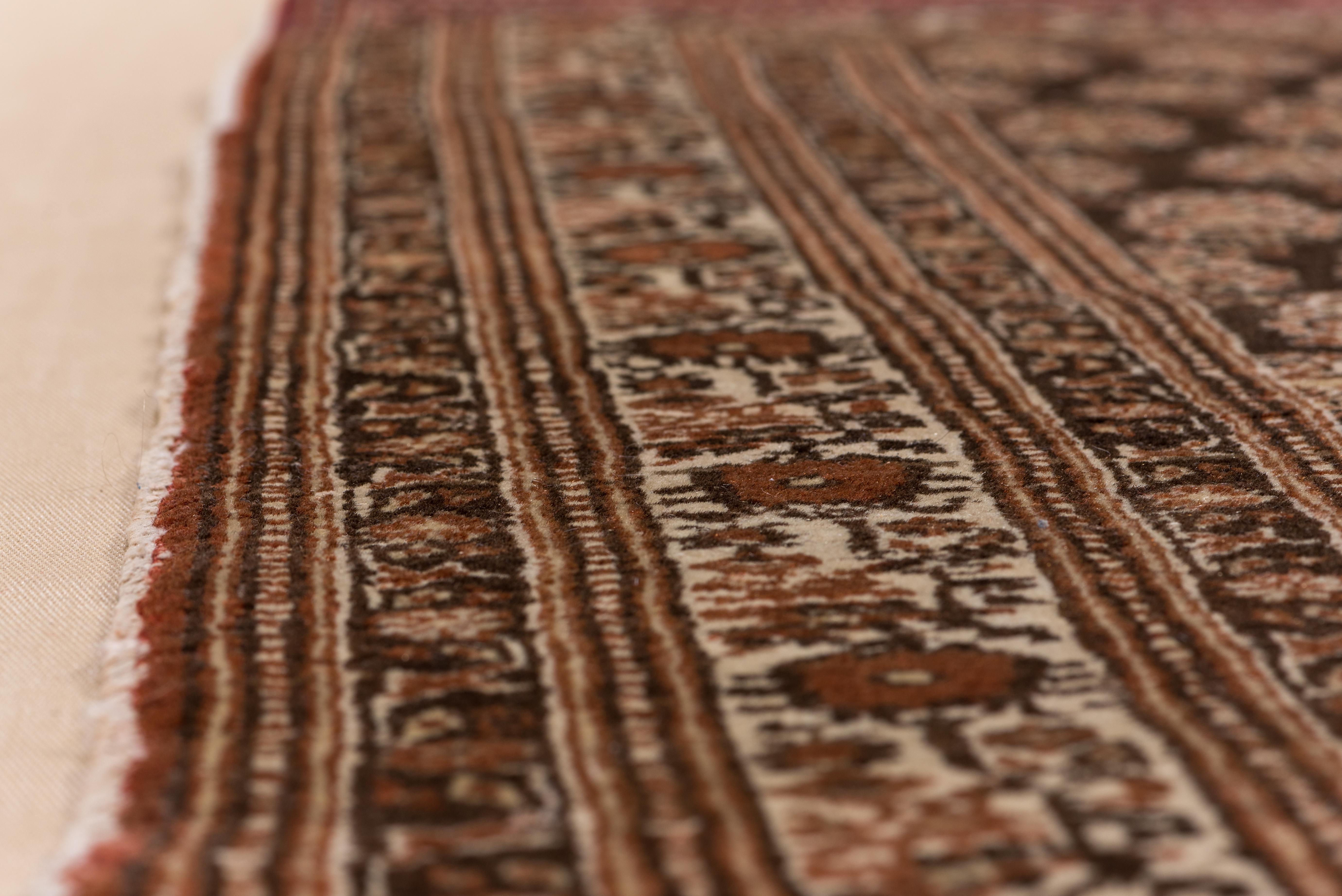 Antiker persischer Täbris-Teppich, dunkle Farben, ca. 1930er Jahre (Handgeknüpft)