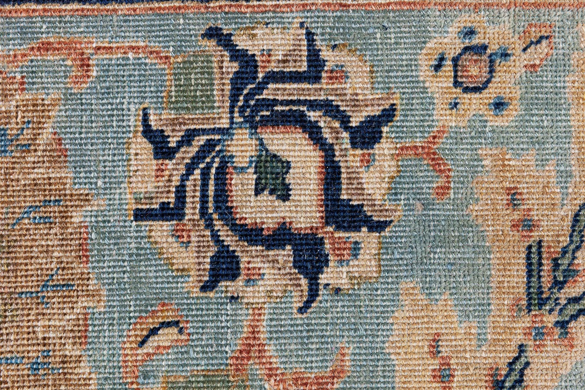 Antiker persischer Täbris-Teppich Doris Leslie Blau
Größe: 9'6