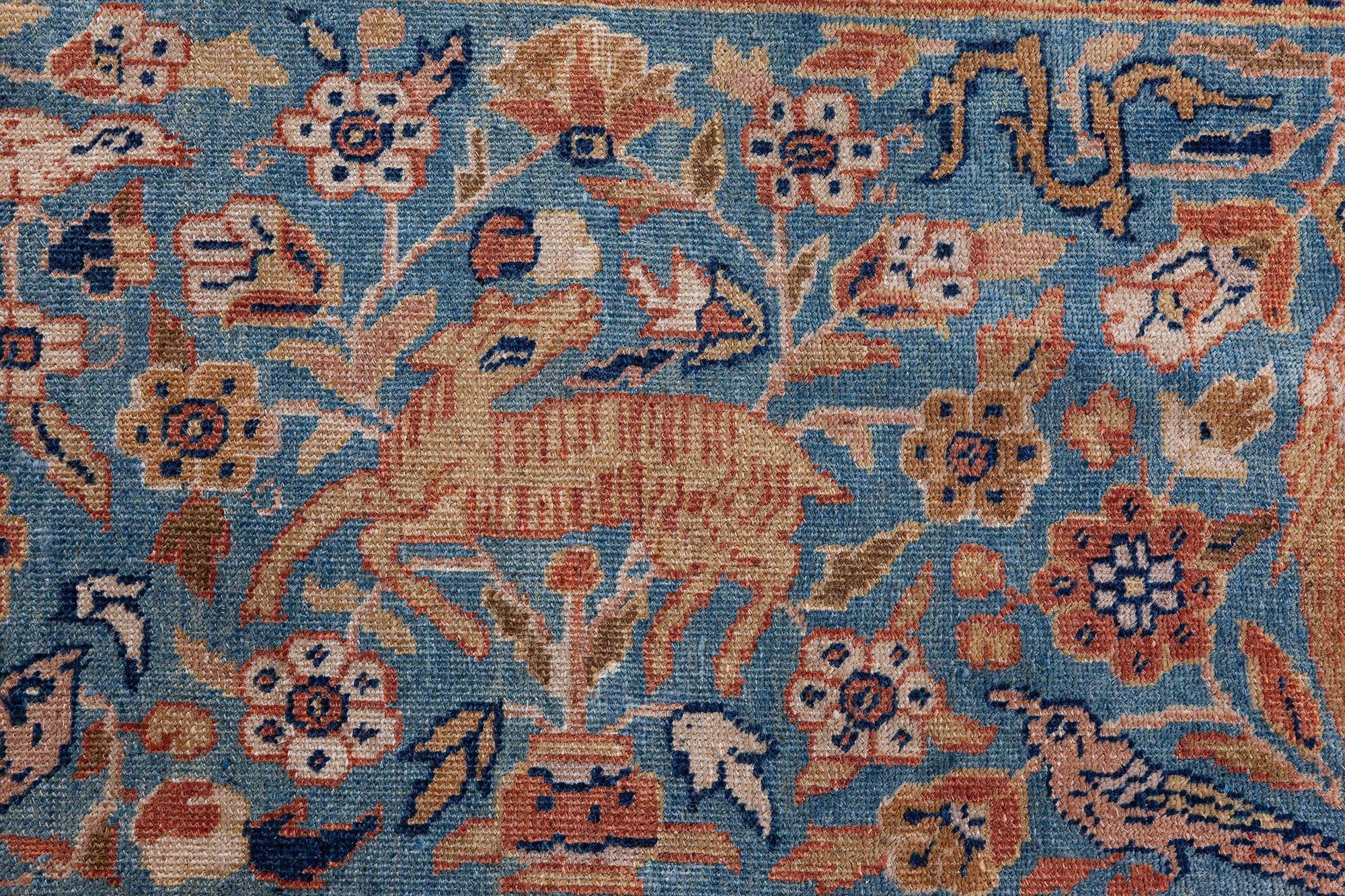 Antiker persischer Täbris-Teppich Doris Leslie Blau (Tabriz) im Angebot