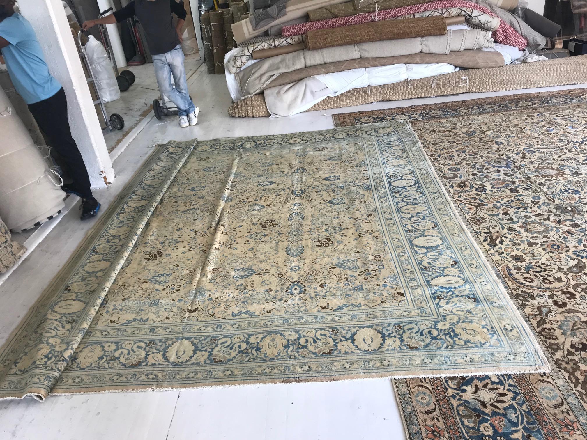 Early 20th Century Persian Tabriz Rug (size adjusted) by Doris Leslie Blau In Good Condition In New York, NY