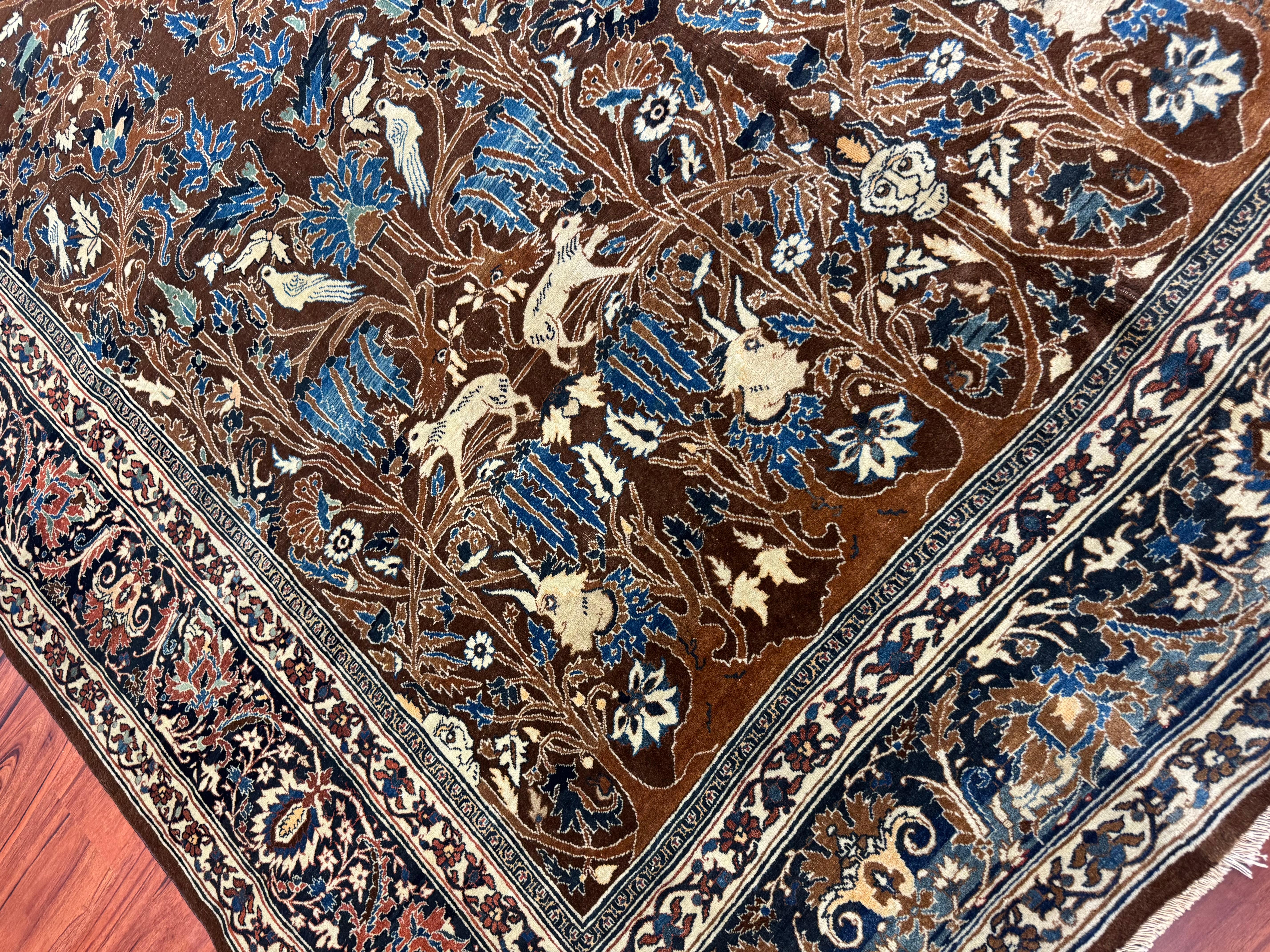 Antiker persischer Täbris-Teppich im Angebot 2