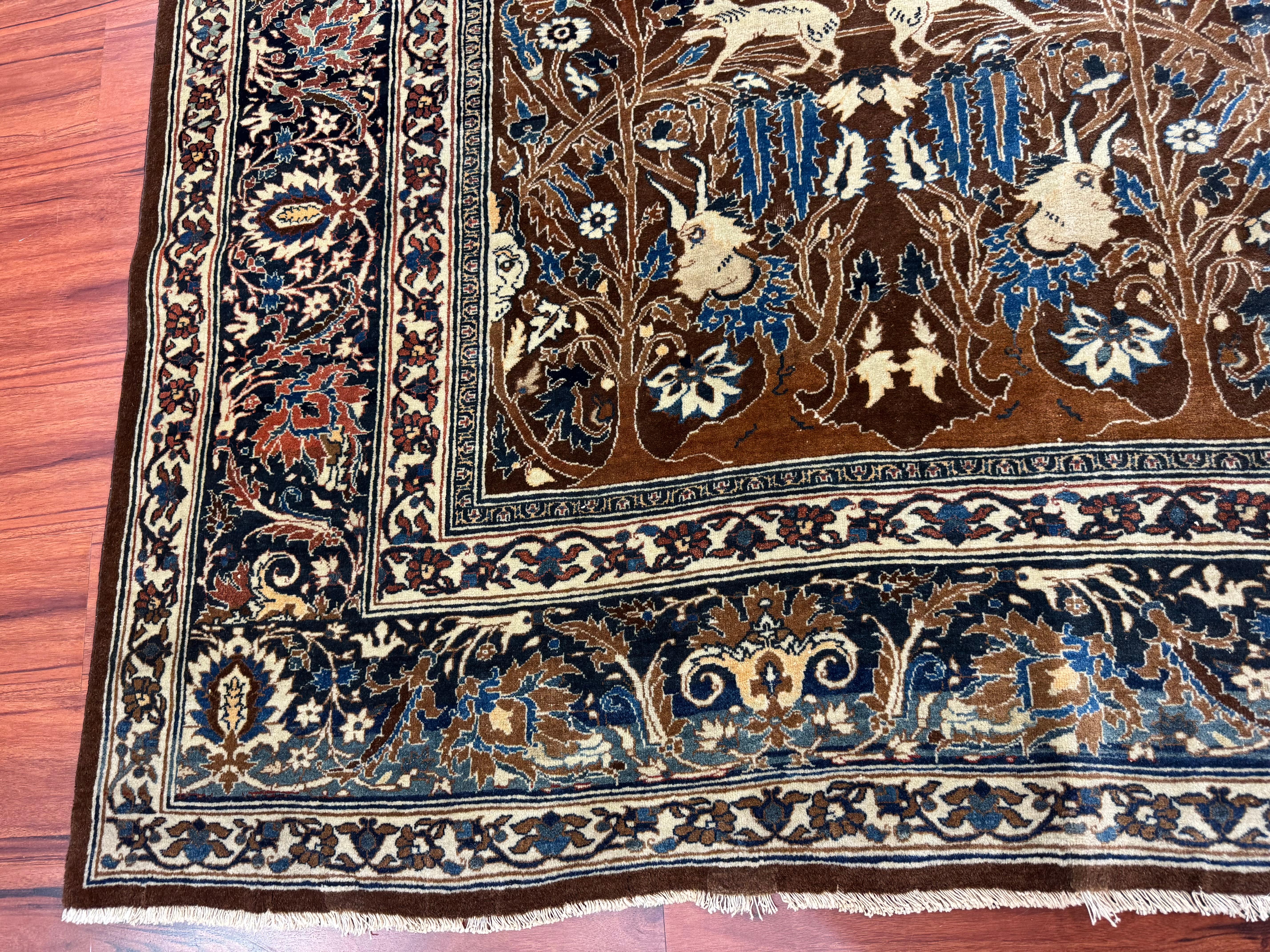 Antiker persischer Täbris-Teppich im Angebot 3