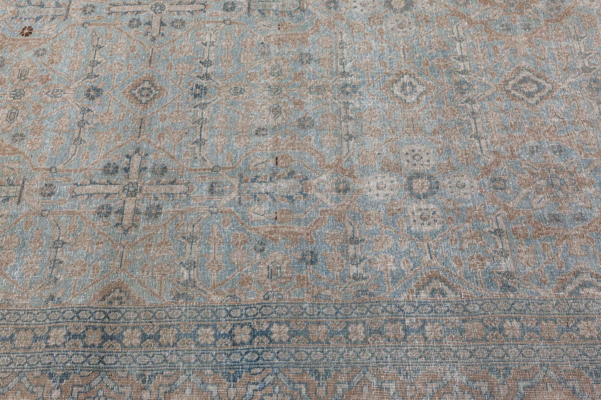 Hand-Knotted Antique Persian Tabriz Rug For Sale