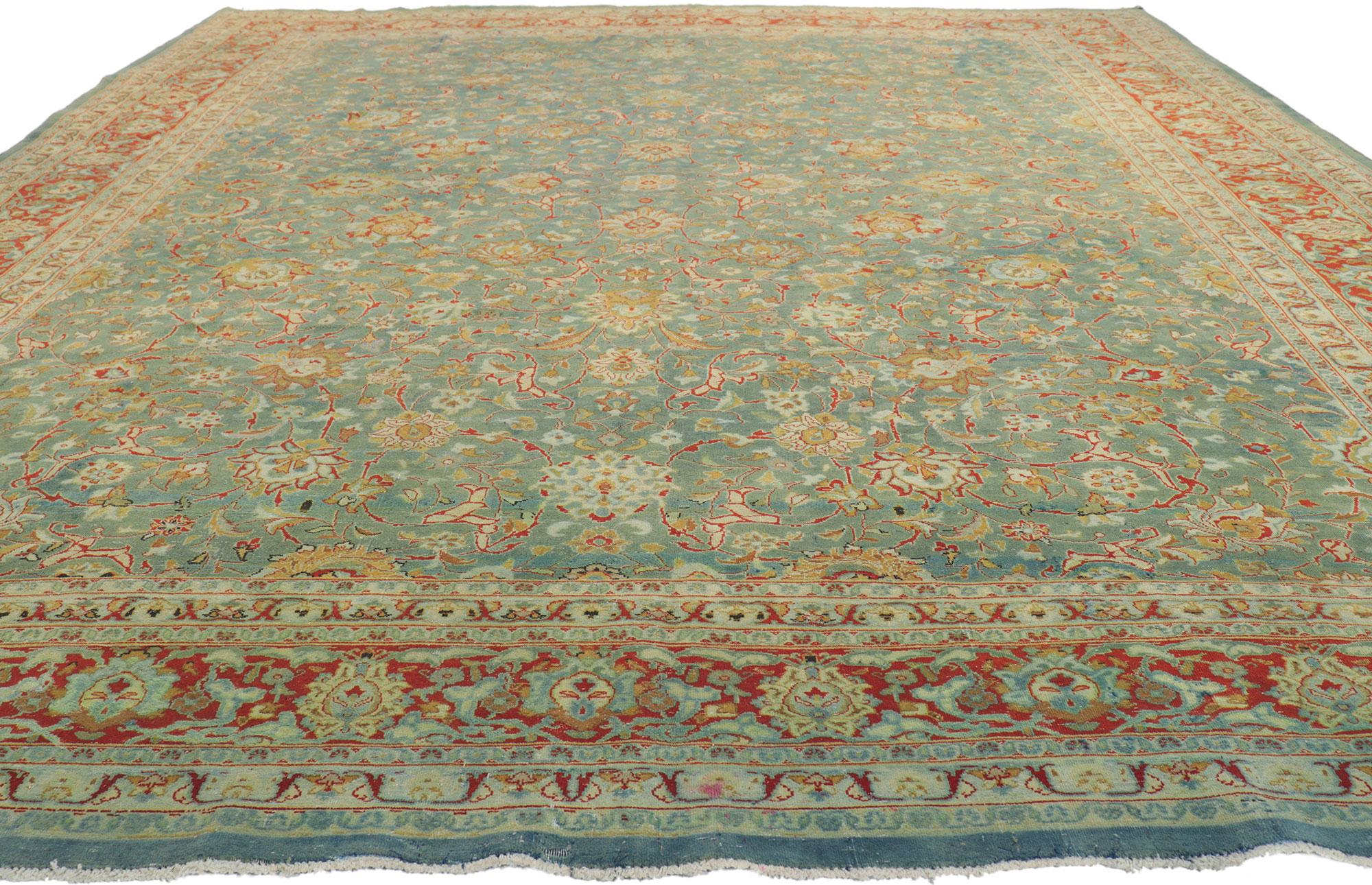 Antiker persischer Täbris-Teppich (Tabriz) im Angebot