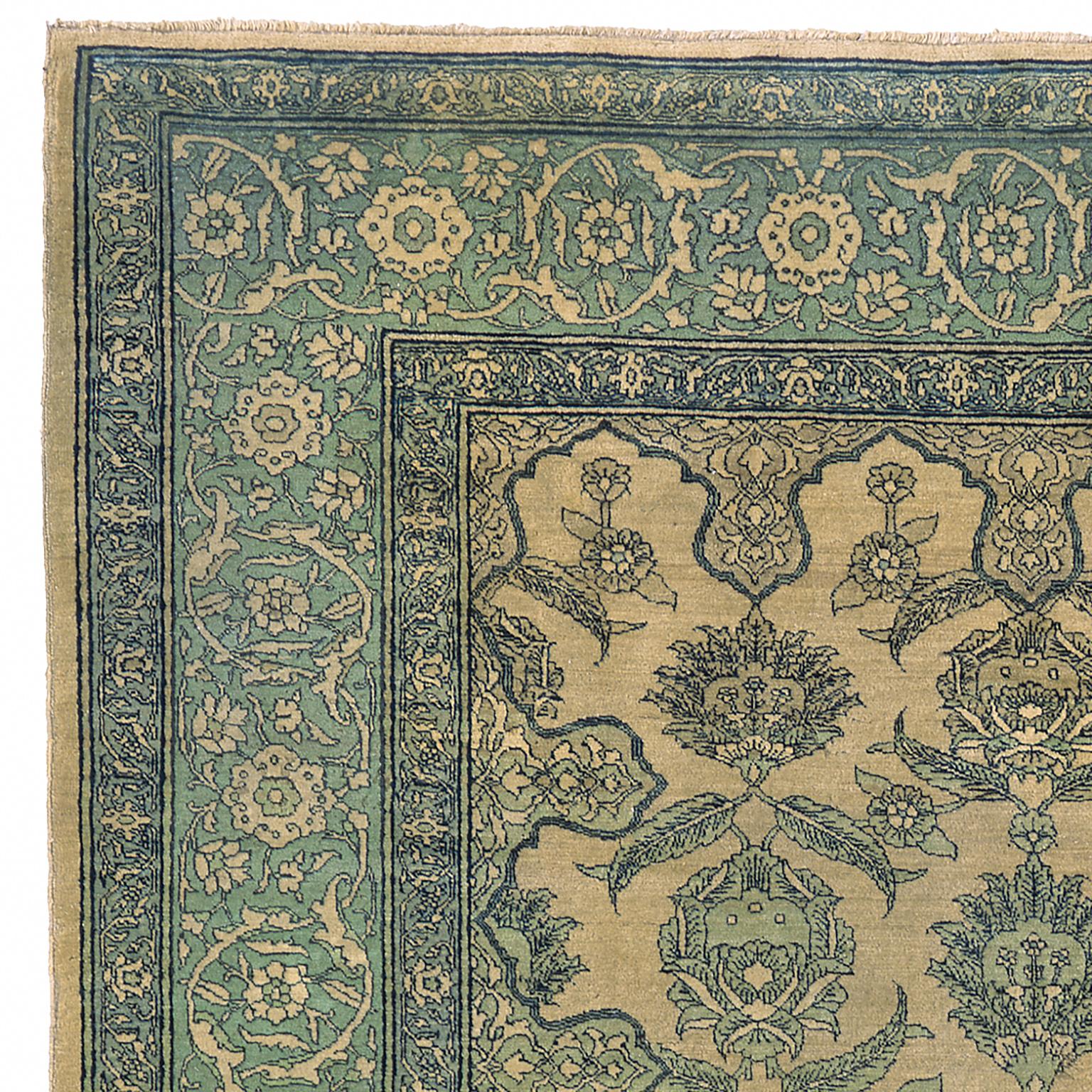 Tessuto a mano Tappeto persiano Tabriz dei primi del Novecento in vendita