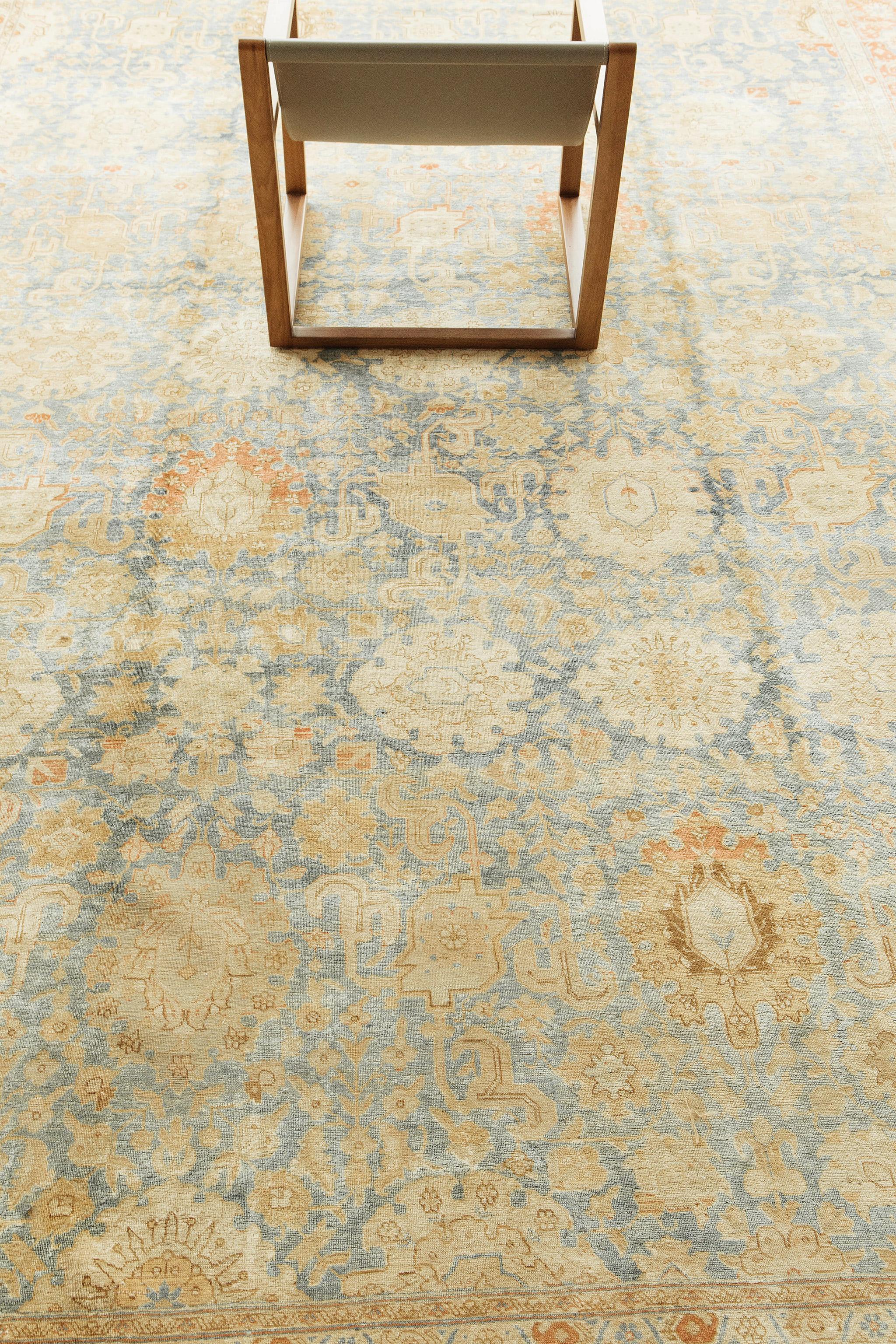 18th Century and Earlier Antique Persian Tabriz Rug For Sale