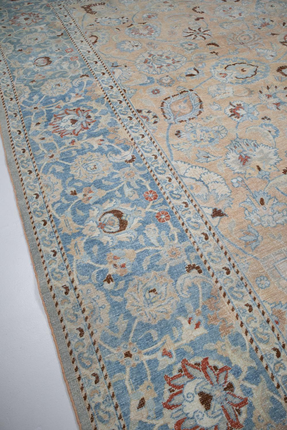 Wool Antique Persian Tabriz Rug For Sale