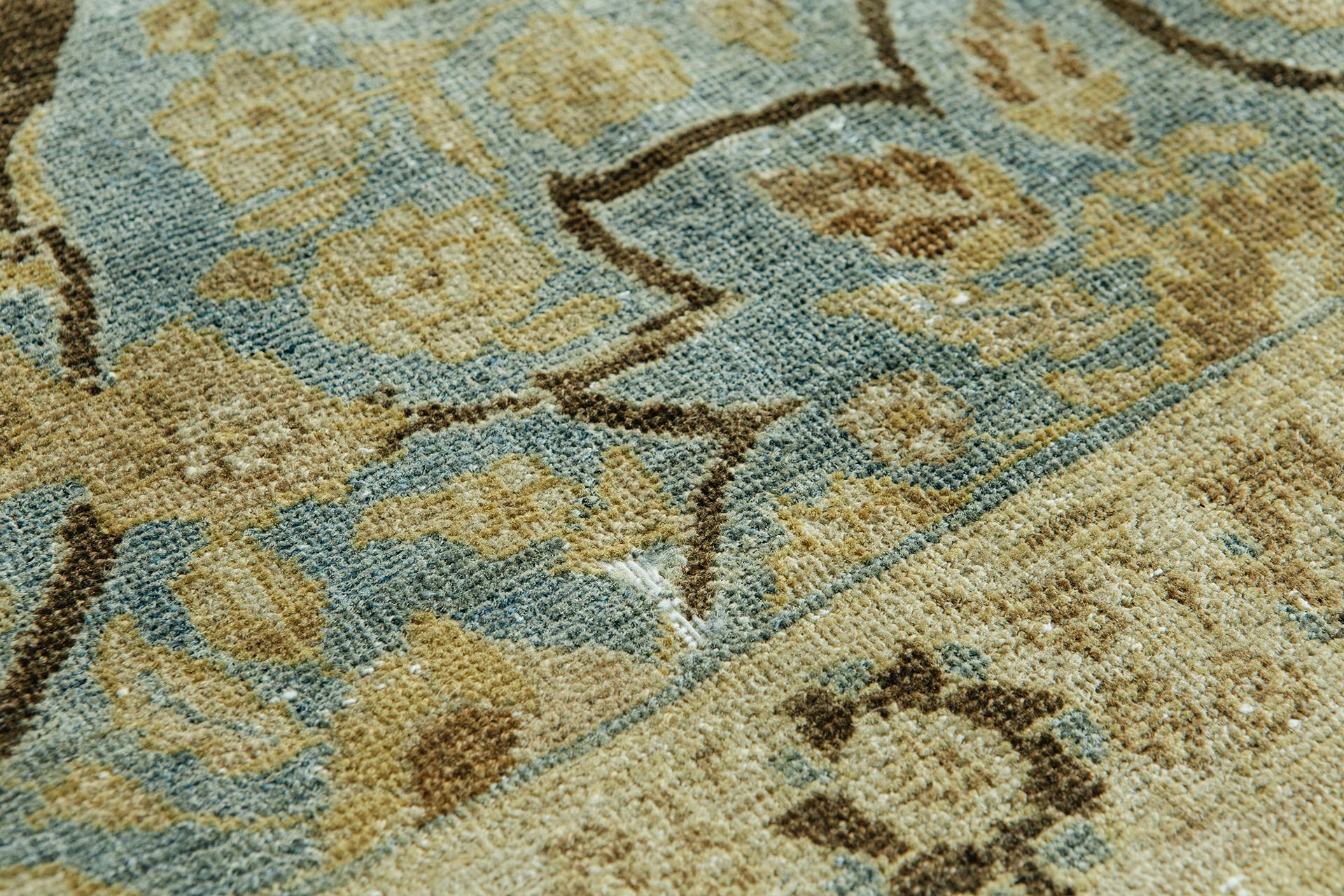 Laine Tapis persan ancien de Tabriz