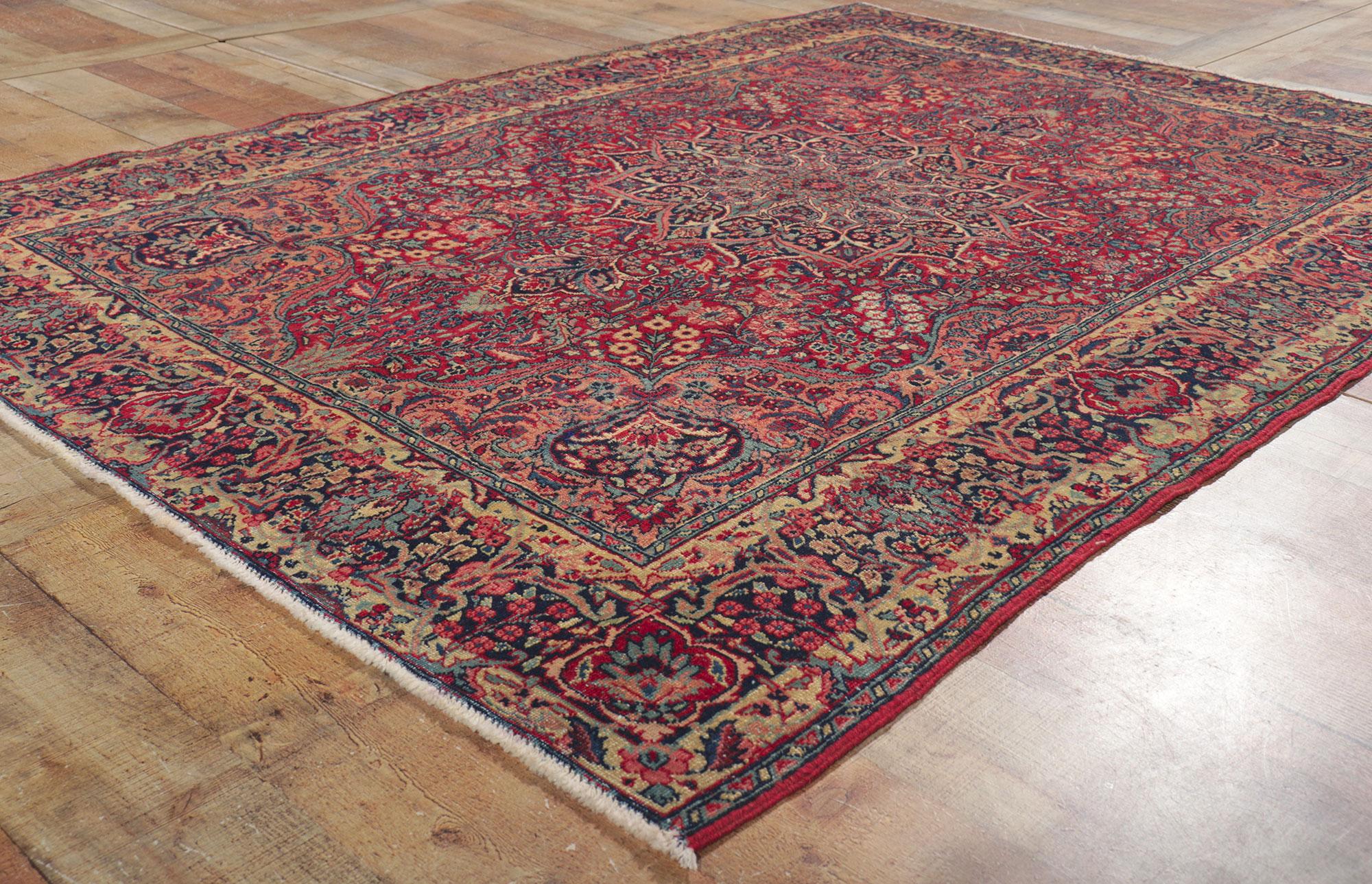 Antique Persian Tabriz Rug For Sale 1