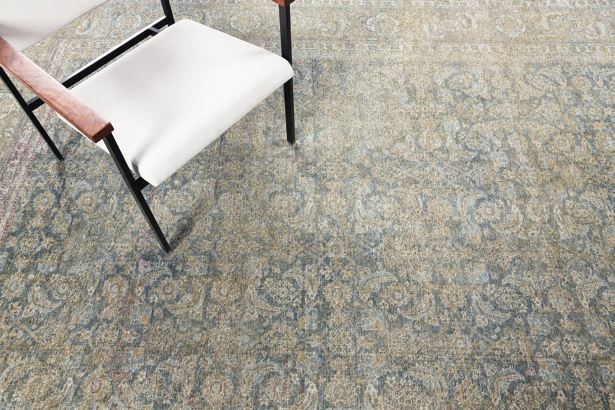 Antiker persischer Täbris-Teppich im Angebot 2