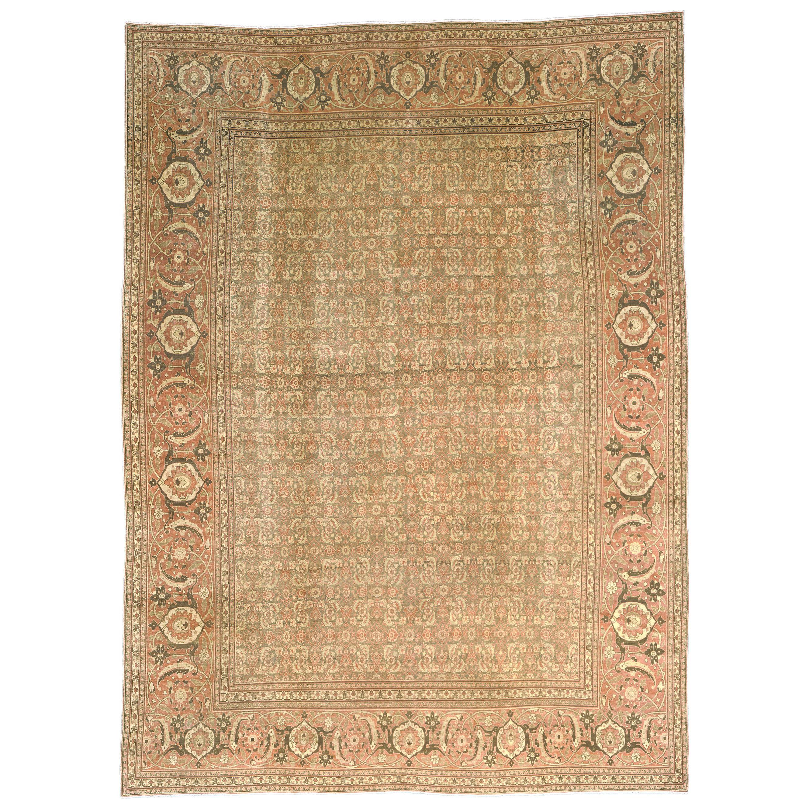 Antiker persischer Täbriz-Teppich