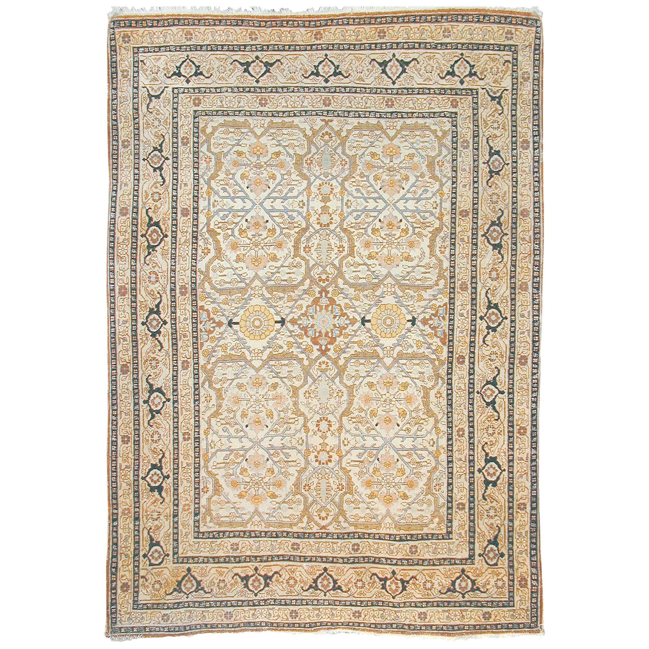 Late 19th Century Persian Tabriz Rug For Sale