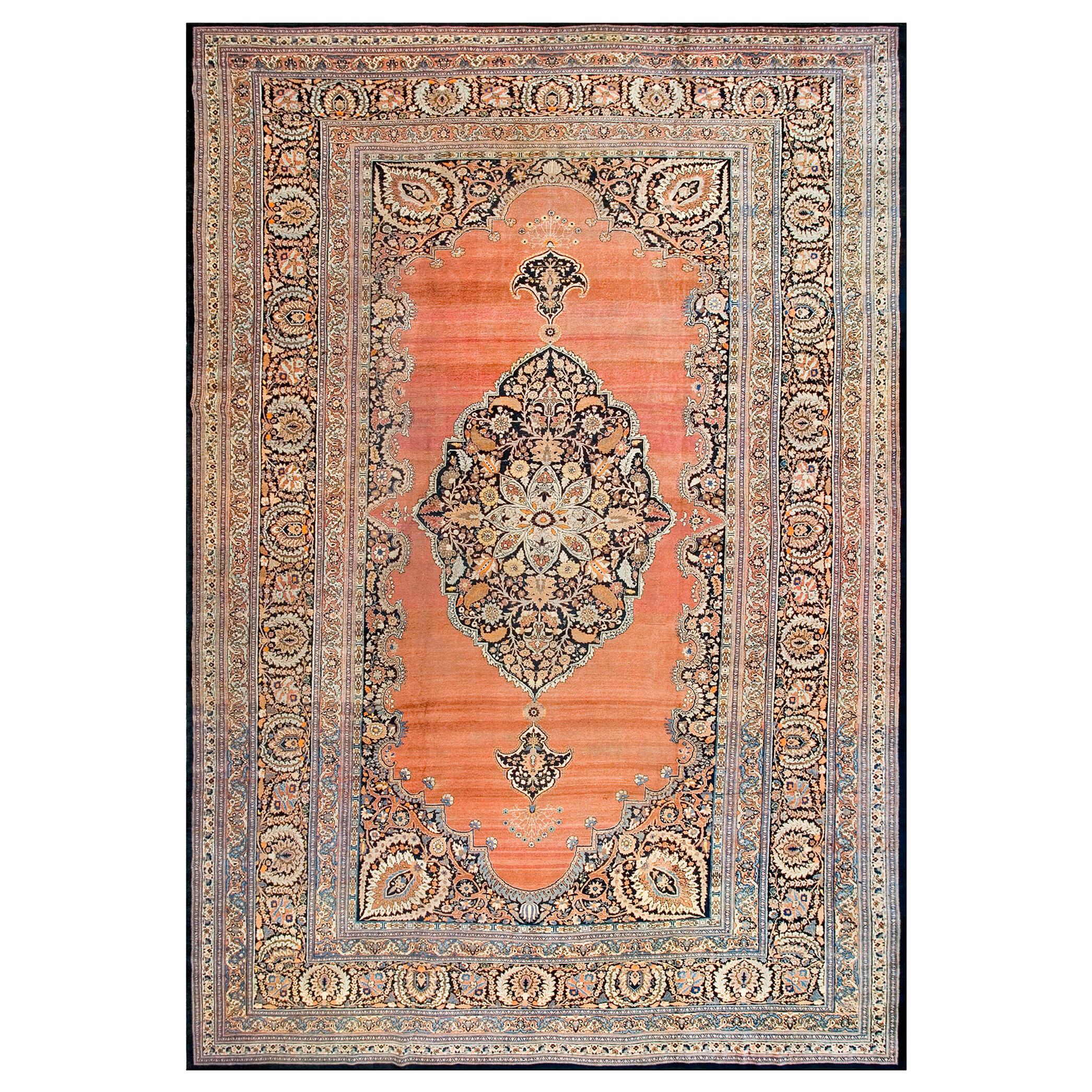 Antique Persian Tabriz Rug For Sale