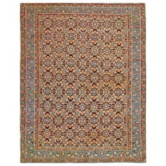 Late 19th Century Persian Tabriz Haji Jalili Carpet ( 4'2" x 5'3" - 127 x 160 )