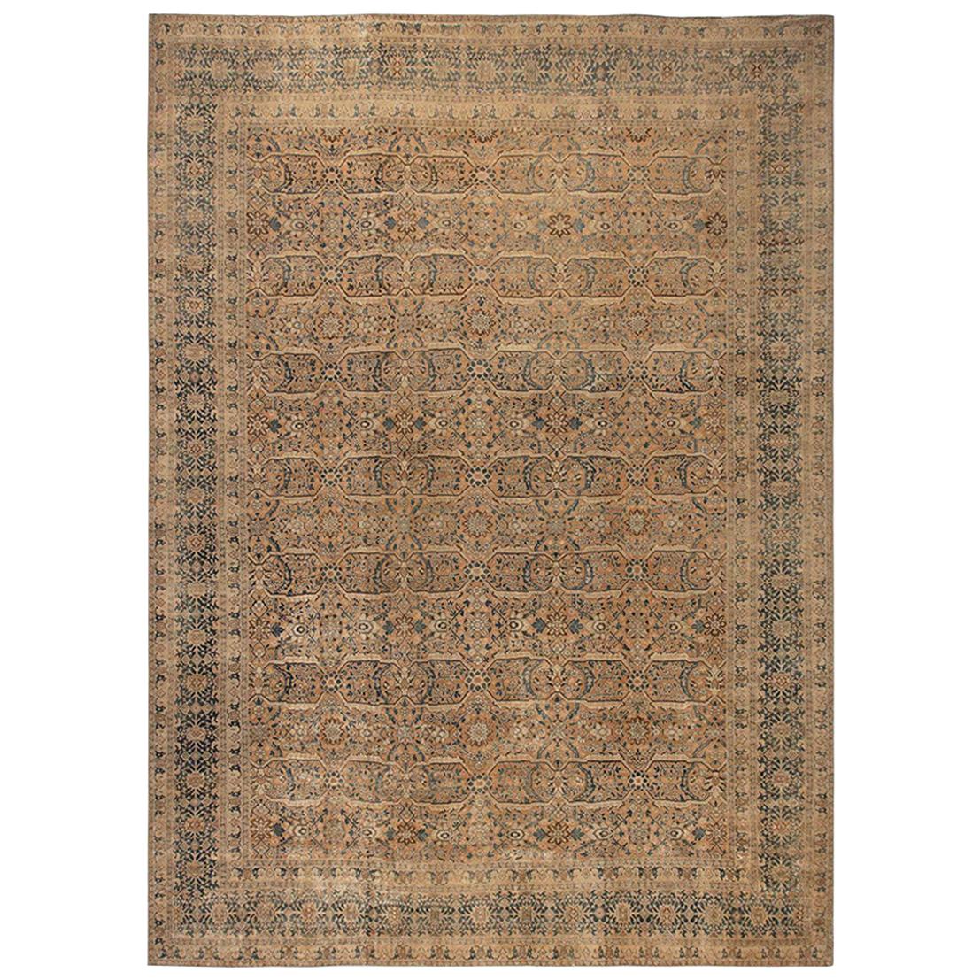 Authentic Persian Tabriz Handmade Wool Rug For Sale