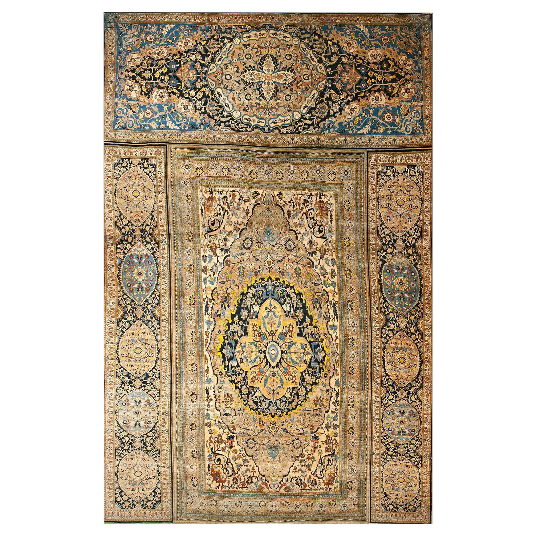 19th Century Persian Tabriz Haji Jalili Carpet ( 15'6" x 22'10" - 472 x 696 ) For Sale