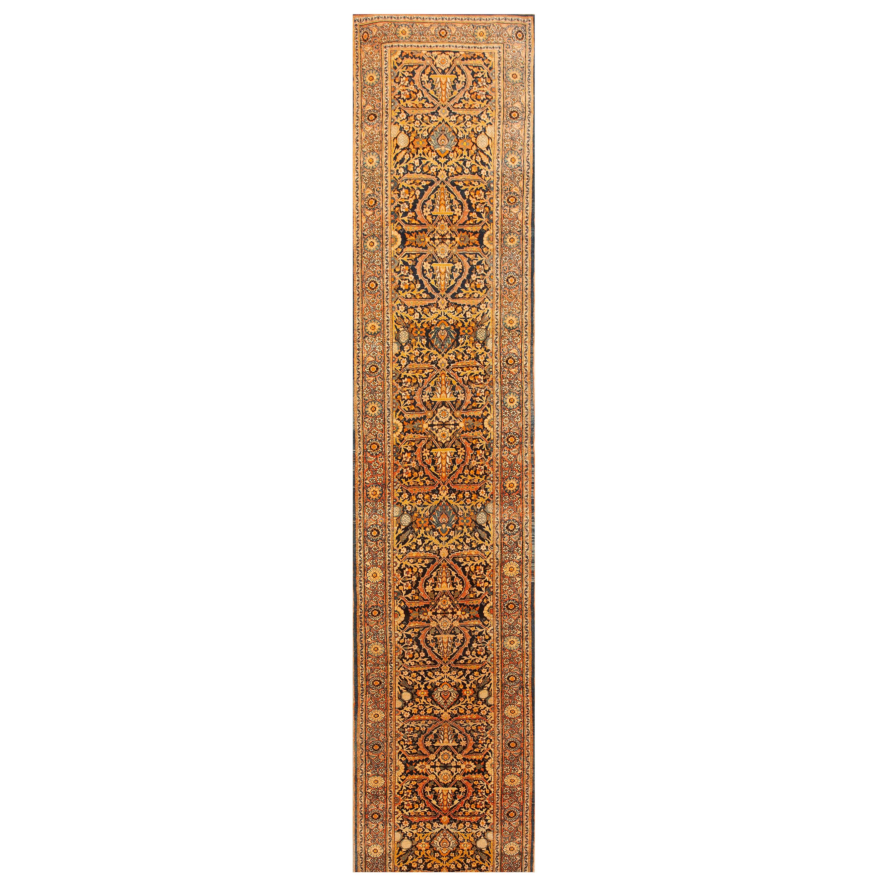 19th Century Persian Tabriz Haji Jalili Carpet ( 2'8" x 28'2" - 81 x 860 ) For Sale
