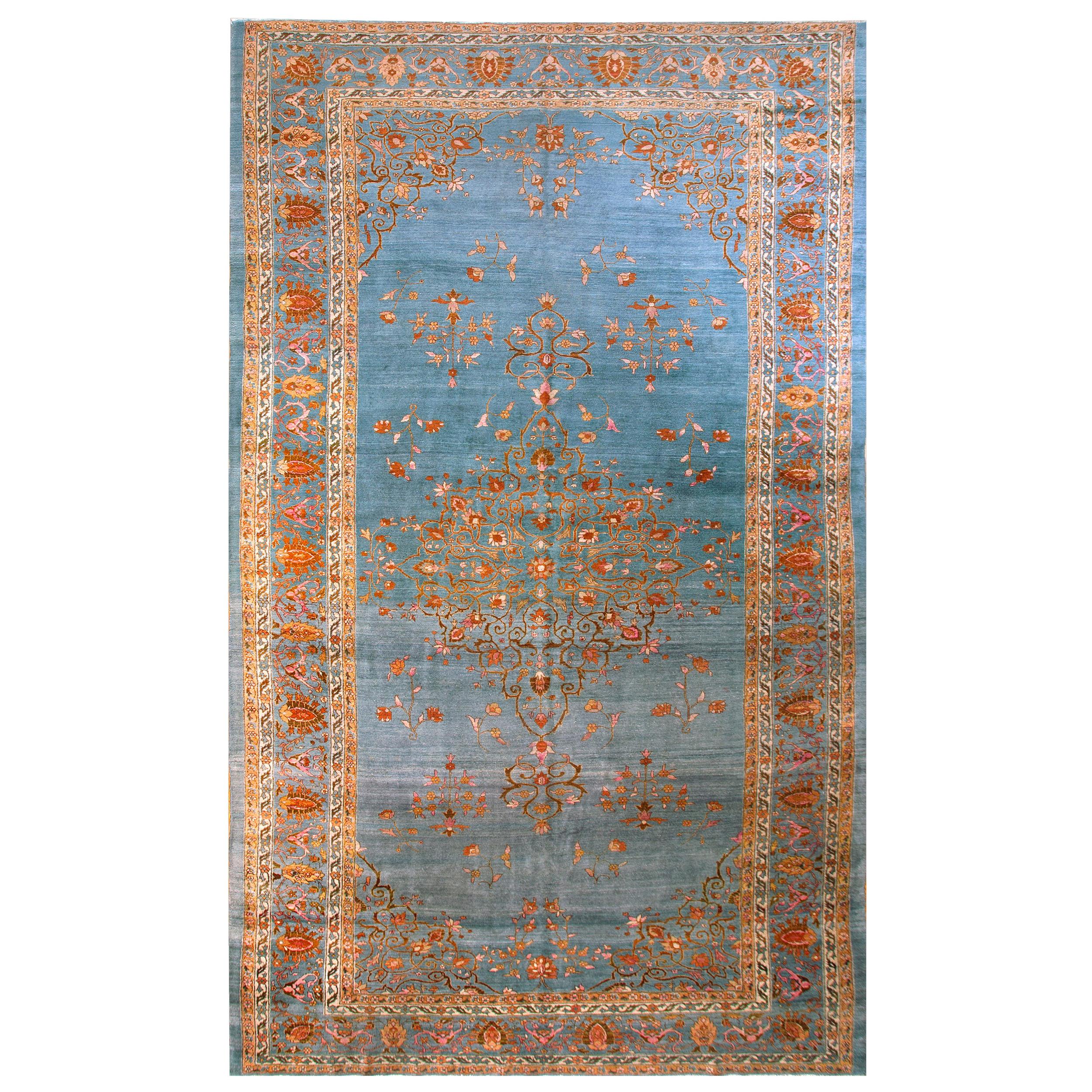 Antique Persian Tabriz Rug 10' 2" x 17' 9"