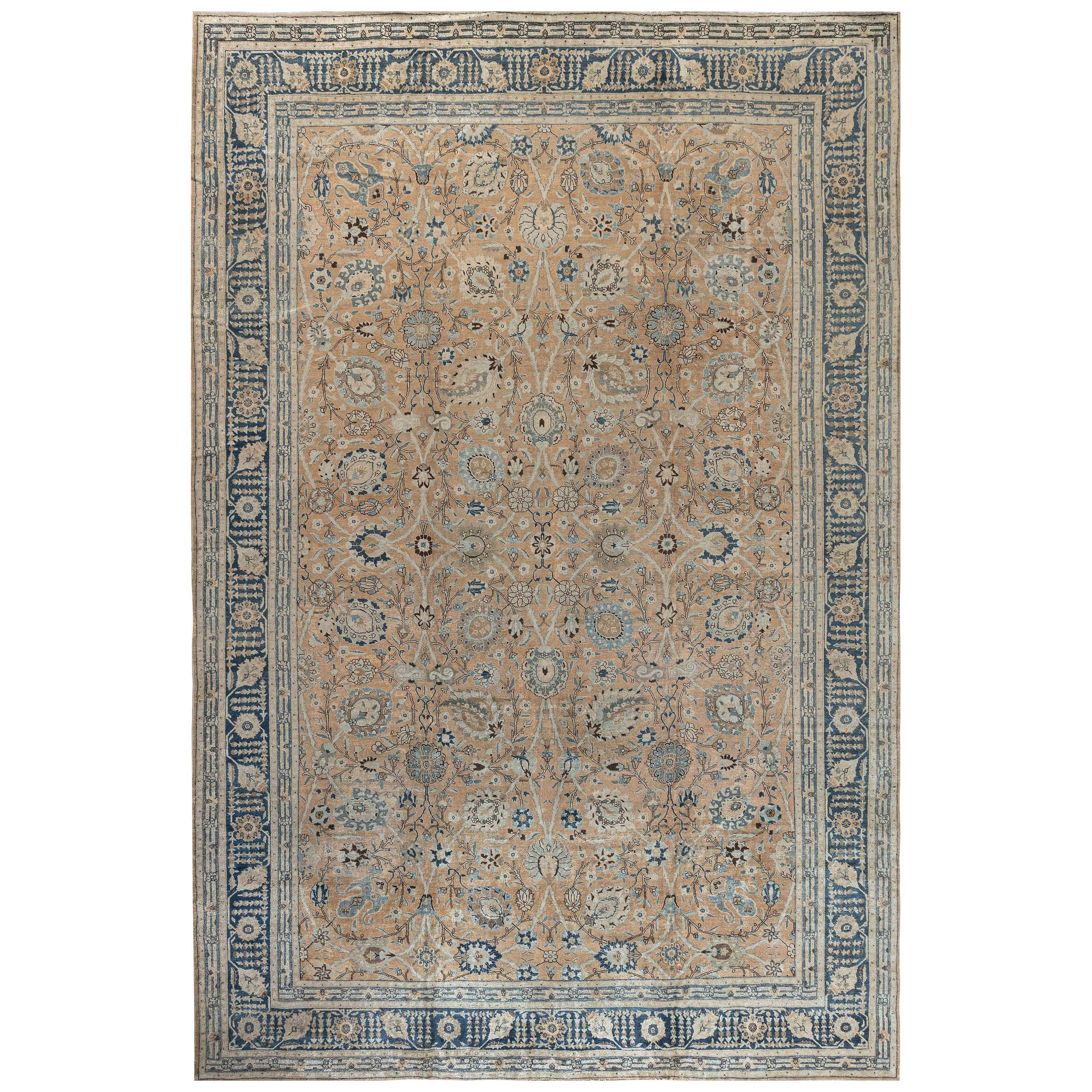 Doris Leslie Blau Collection Antique Persian Tabriz Handmade Wool Rug