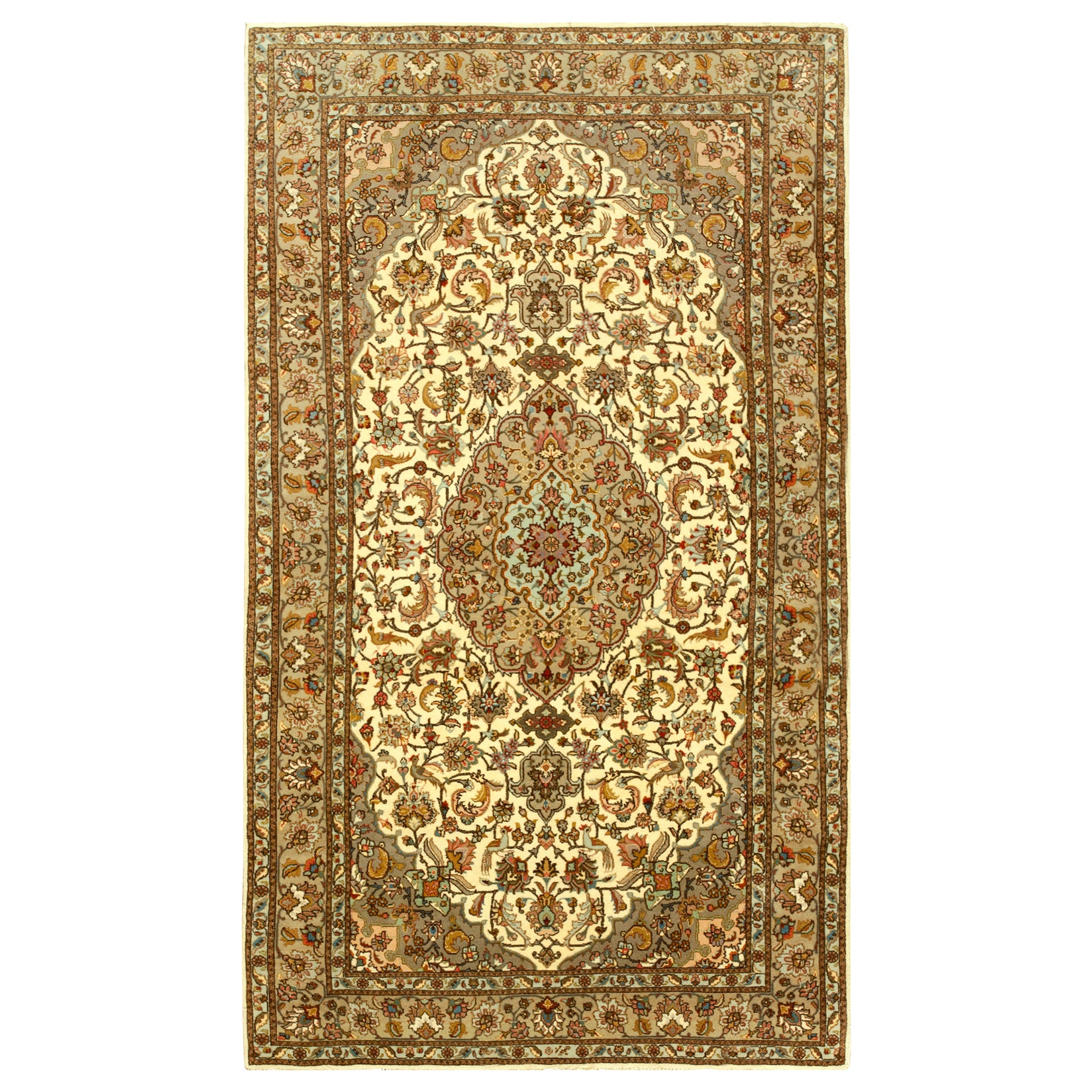 Antigua alfombra persa Tabriz