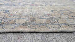 Antique Persian Tabriz Rug, Hand-Knotted Wool, Floral Design, 1920